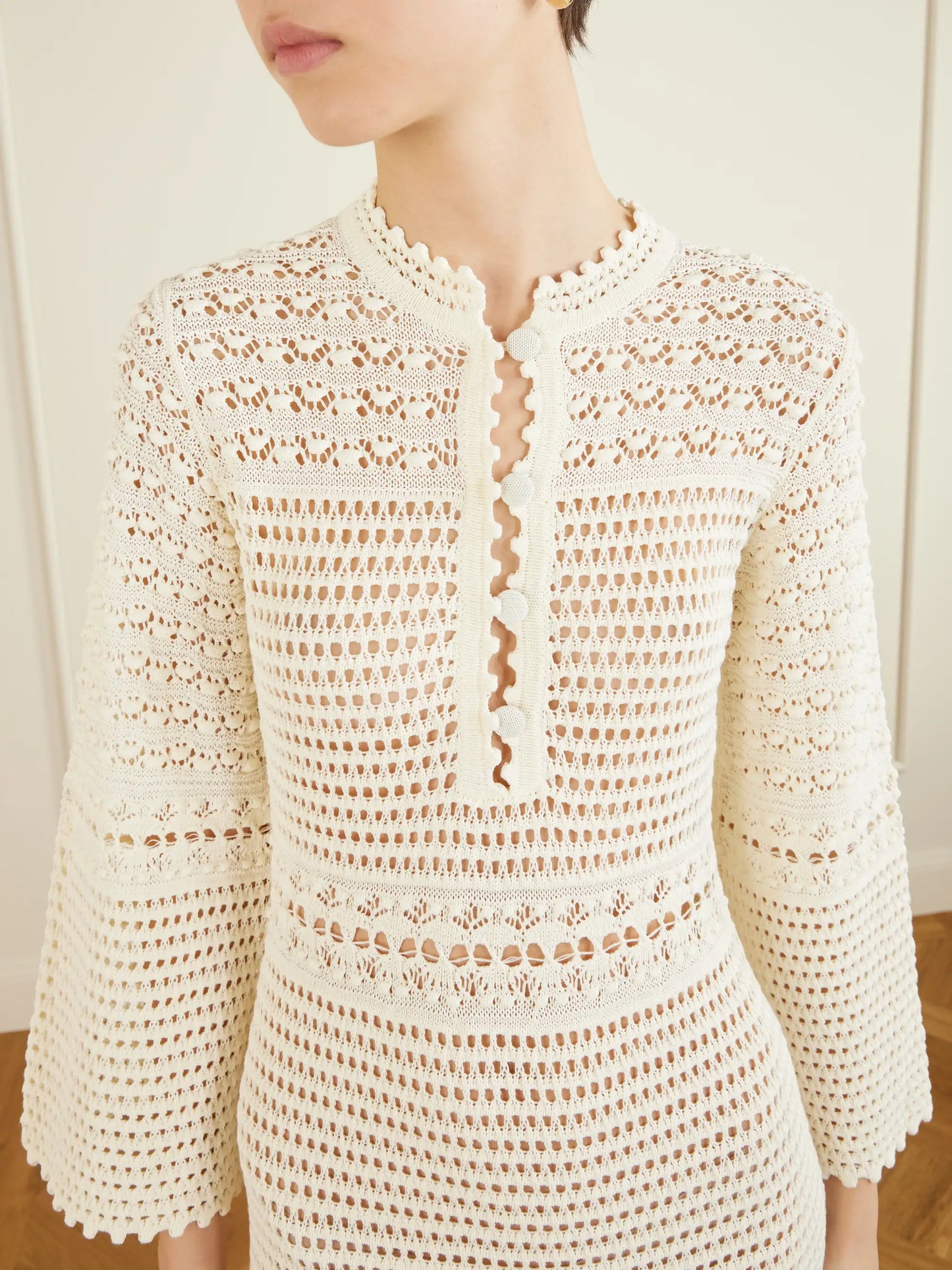 Madone Open-knit Maxi Dress