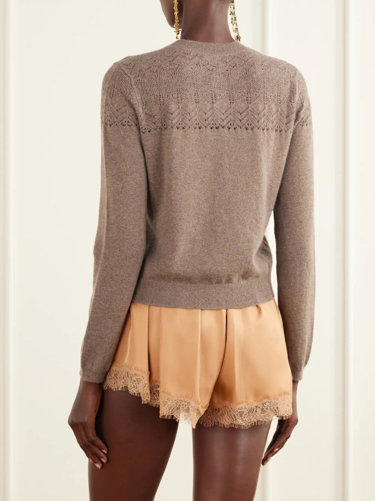 Ulla Johnson Cassia Pointelle-knit Cashmere Cardigan