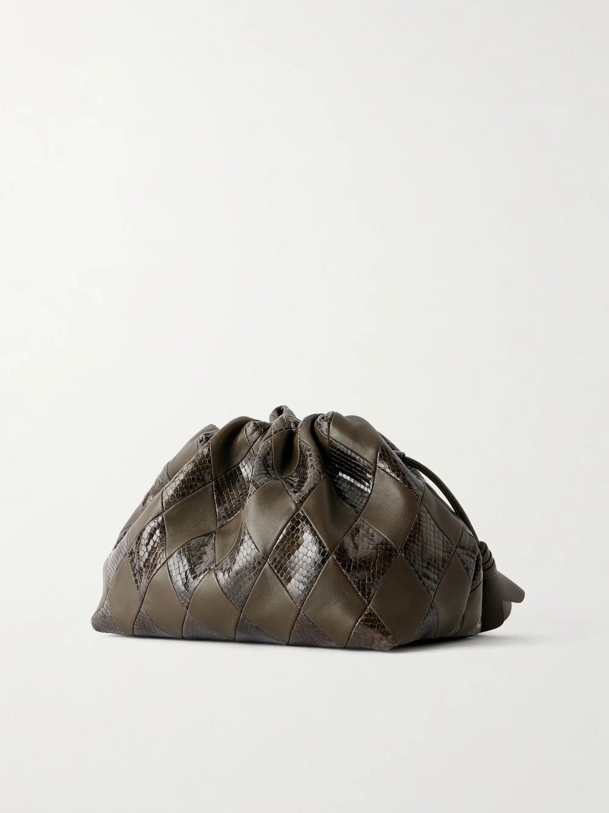 Zimmermann Cloud 91 Medium Snake-effect And Textured Leather Clutch