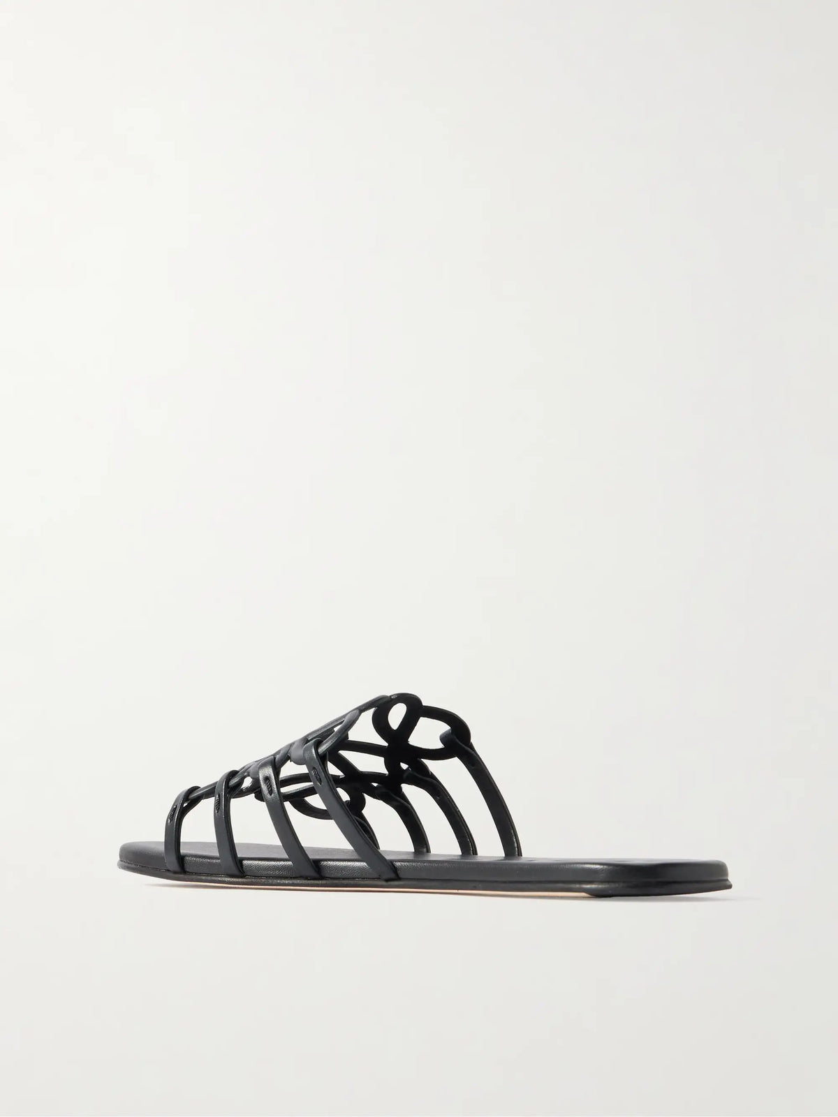 Petal Anagram Leather Slides