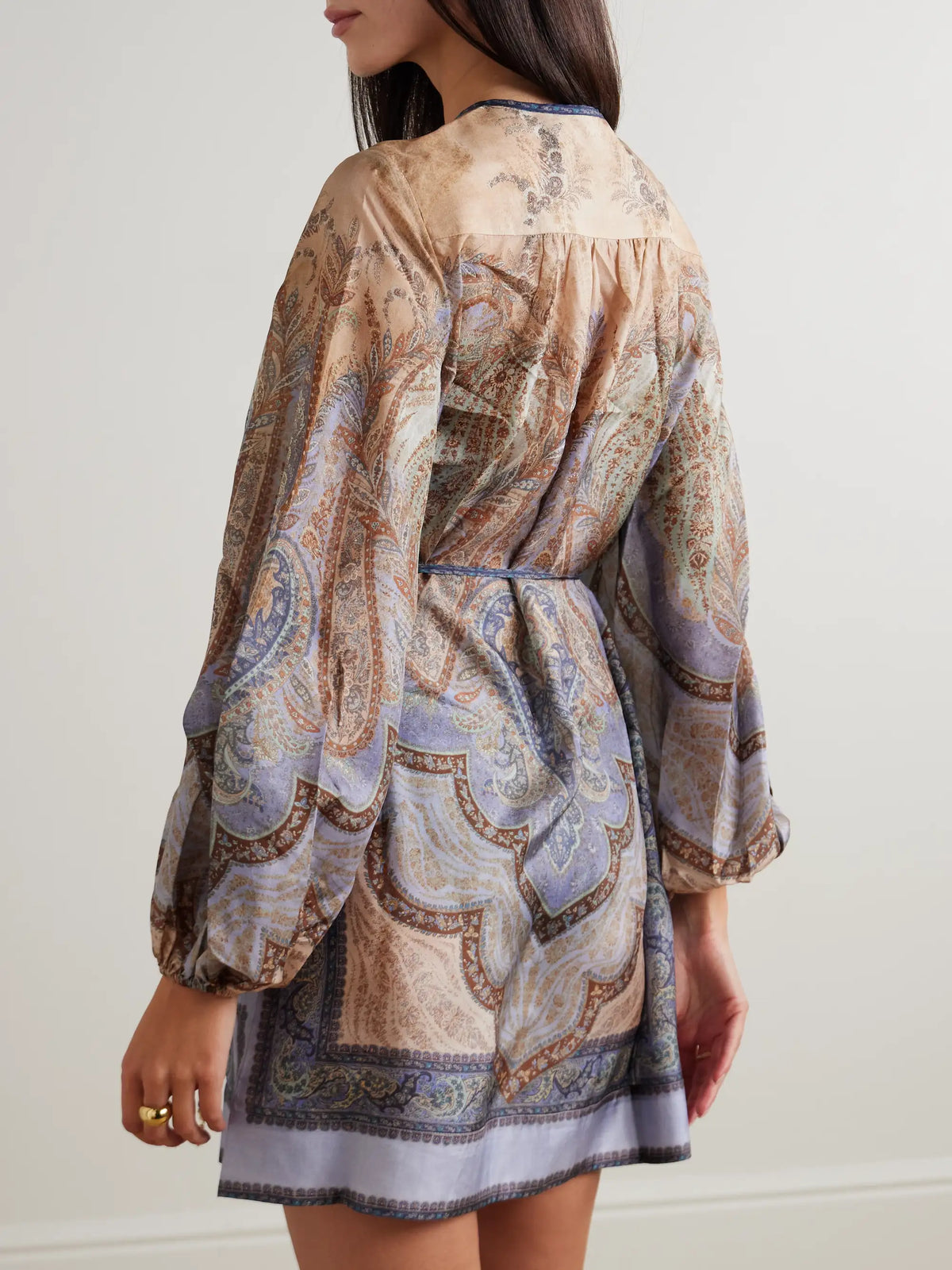 Wanderlust Belted Printed Silk Tunic