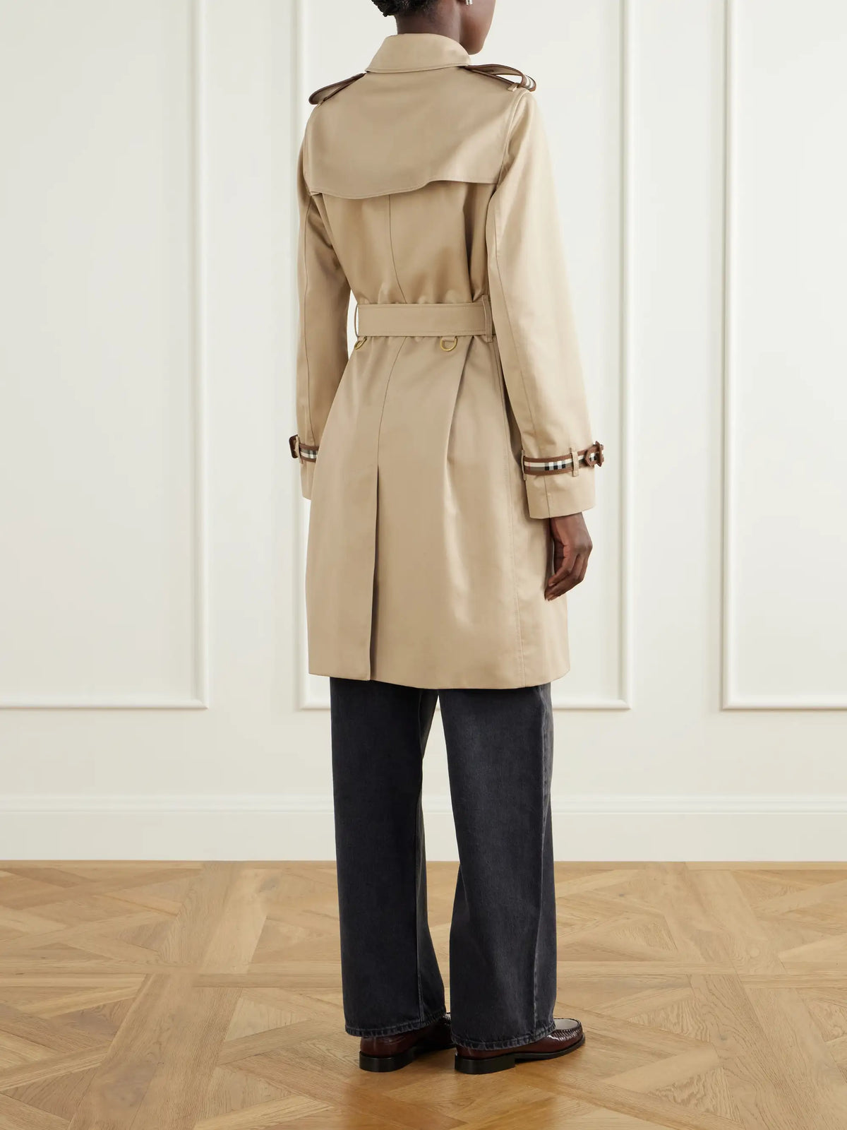 Burberry Kensington Belted Double-breasted Cotton-gabardine Trench Coat