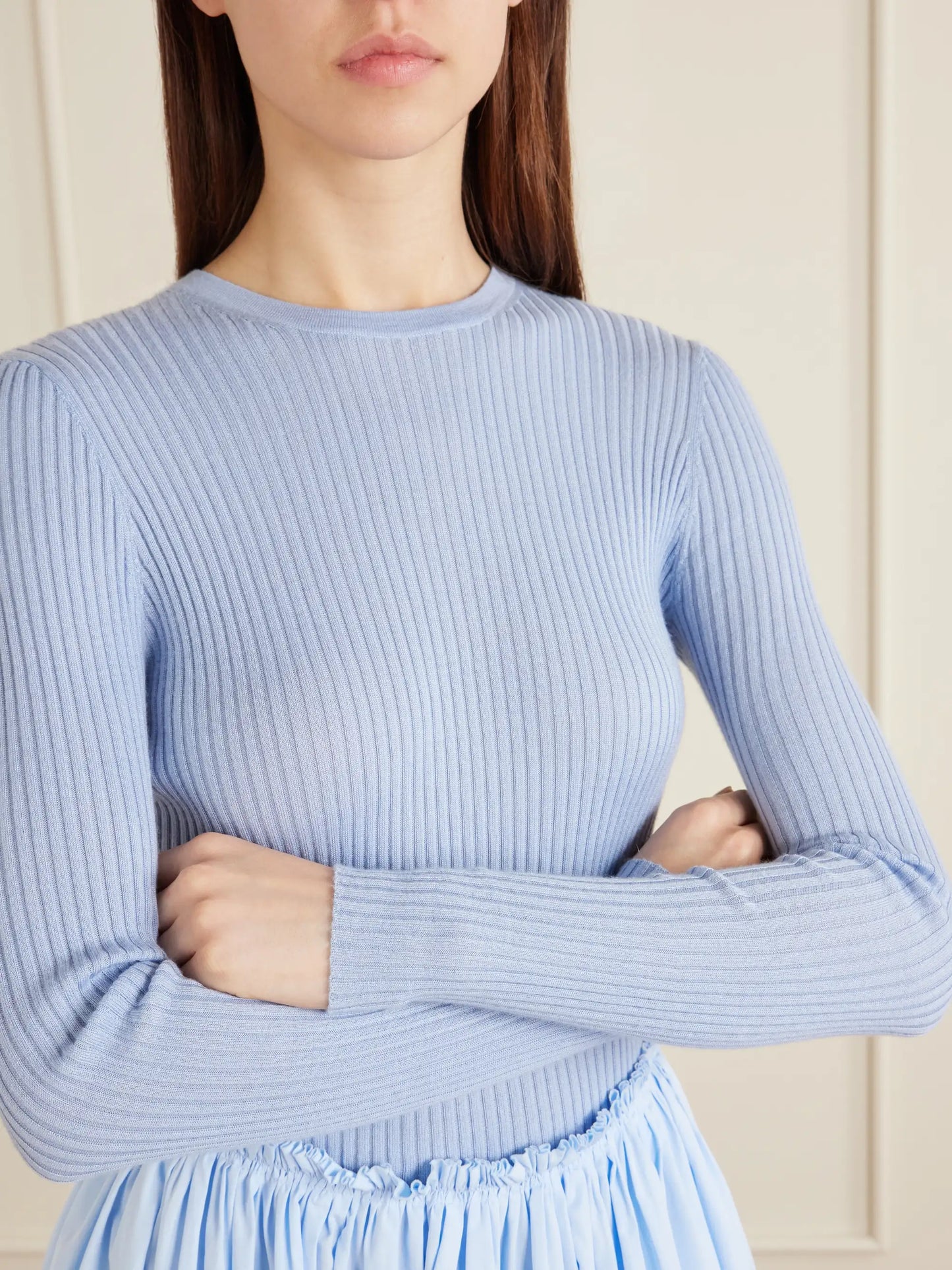 Browning Knit, Ribbed Cashmere And Silk Blend Sweater