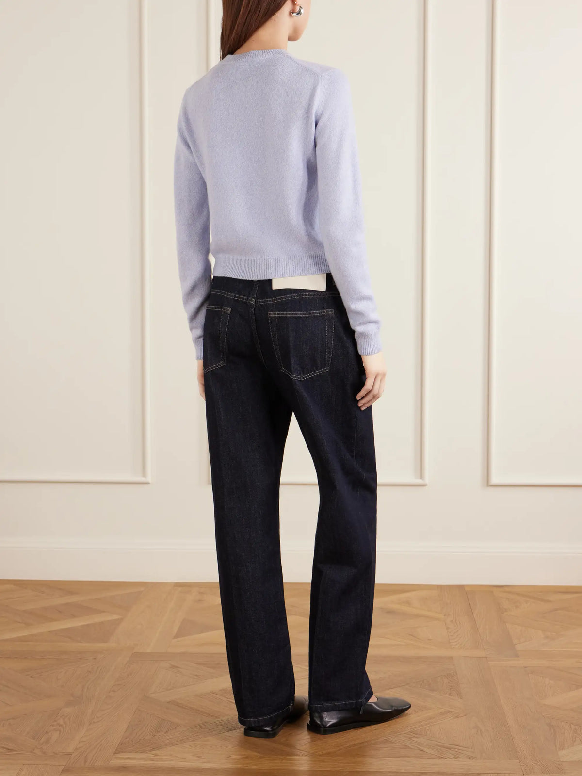 Jil Sander Cropped Wool And Cashmere-blend Sweater