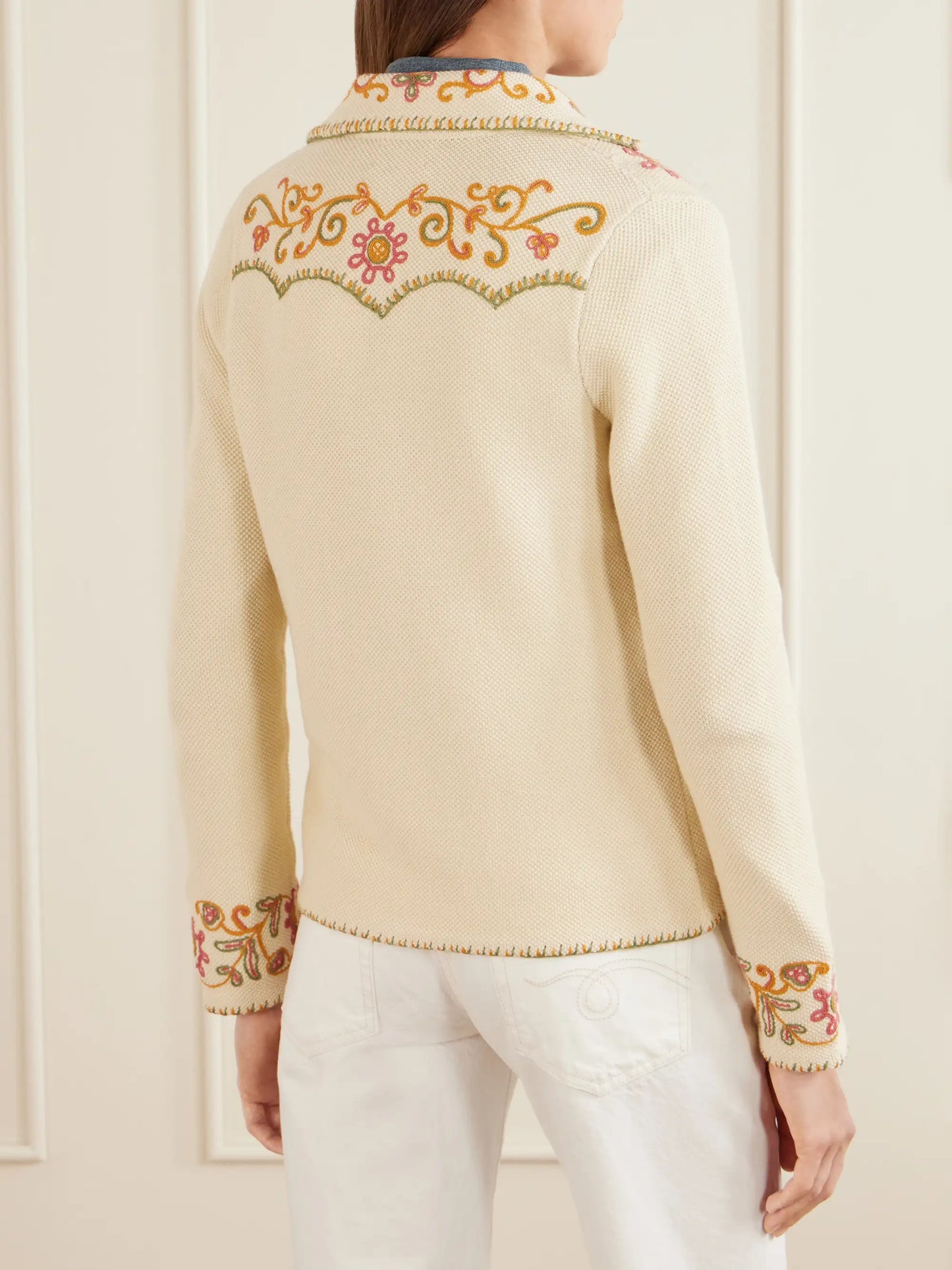 Bella Crochet-trimmed Cotton And Cashmere-blend Cardigan