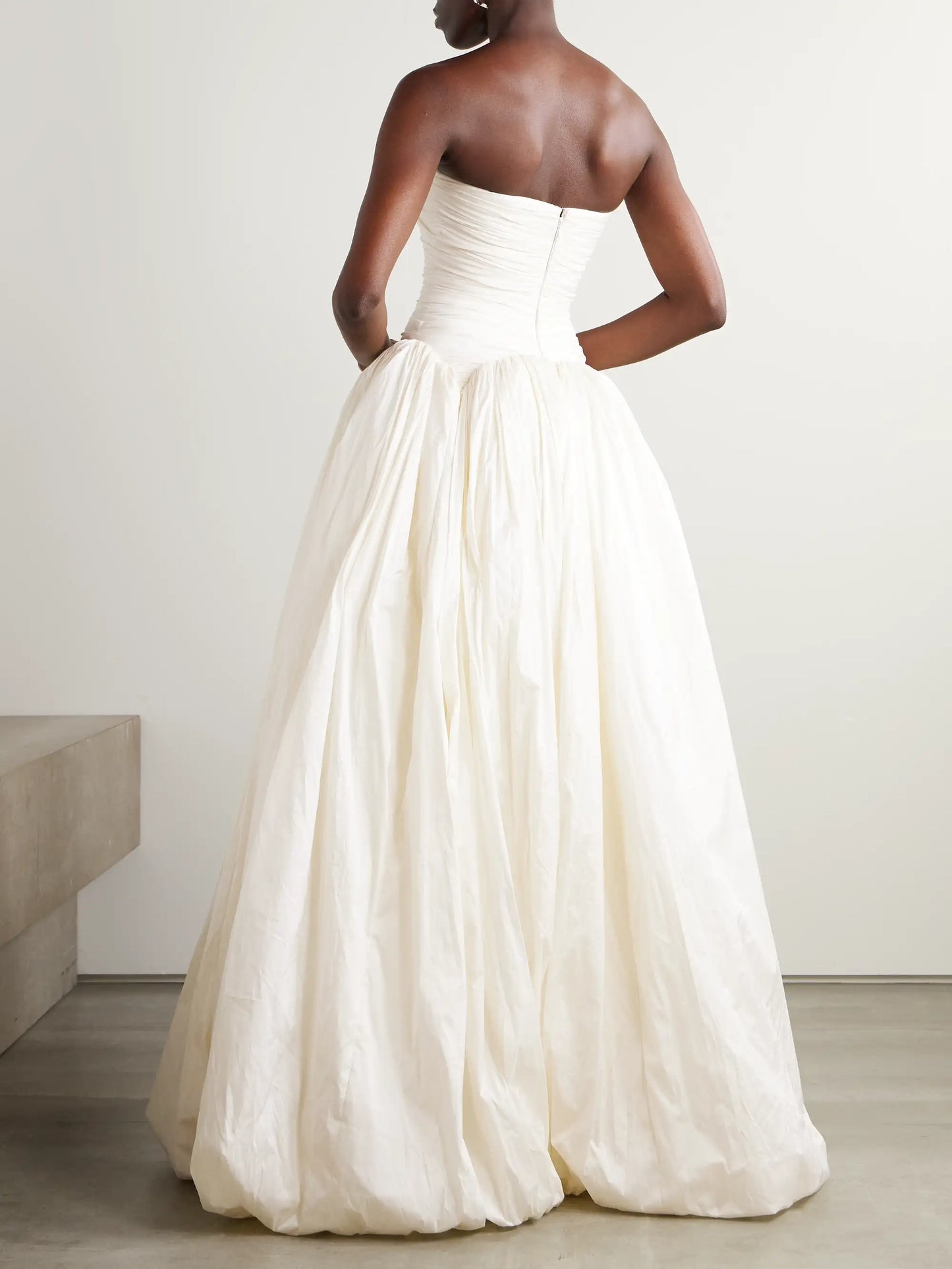 Drew Strapless Taffeta Gown