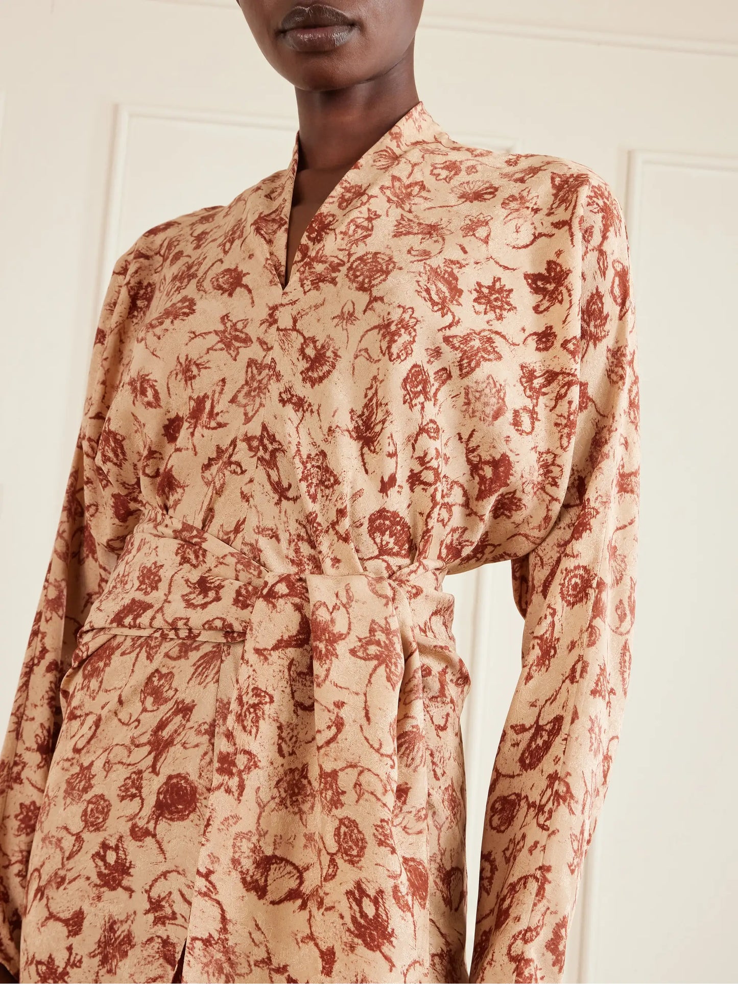 Laura Floral-print Silk Midi Dress