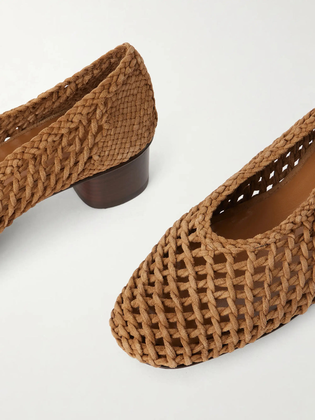 Woven 40 Suede Pumps