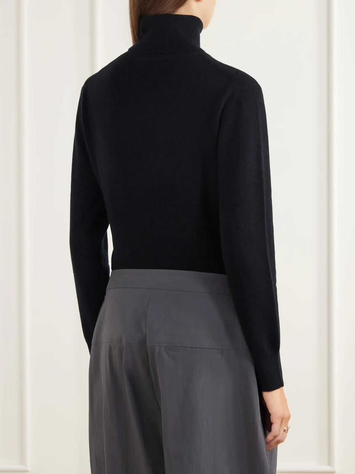 Allude Wool And Cashmere-blend Turtleneck Bodysuit