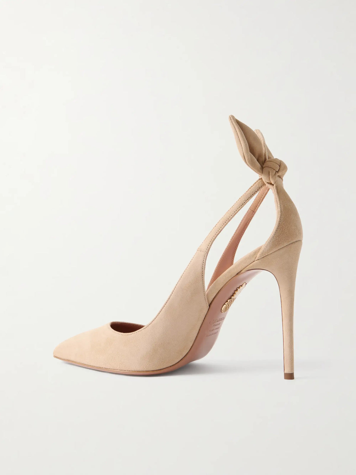 Bow Tie 85 Suede Pumps