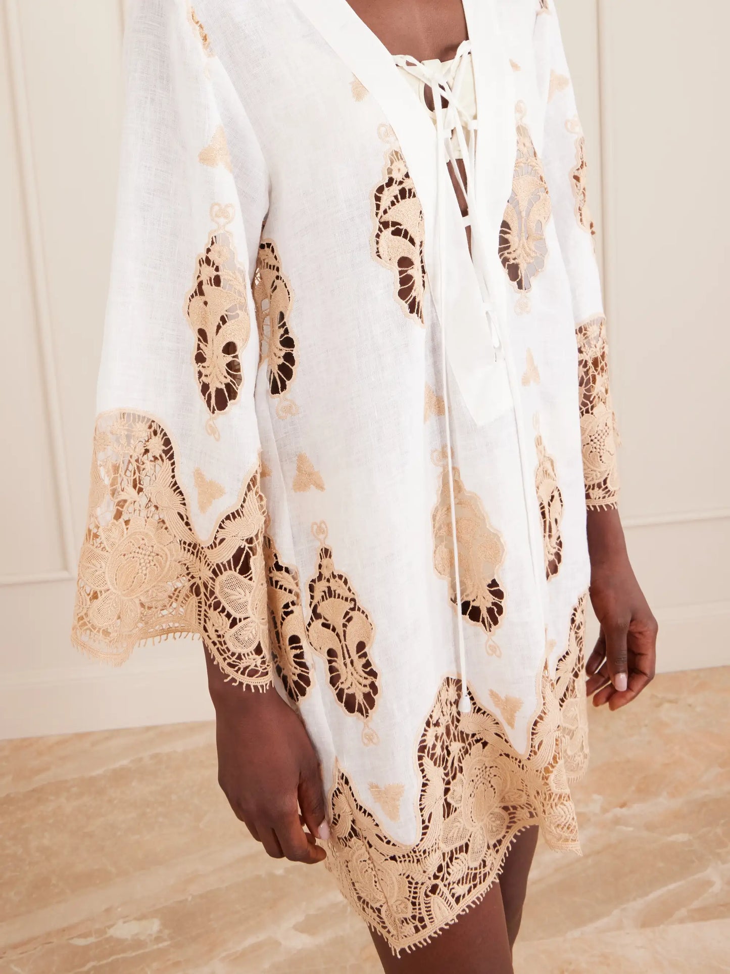 Sonnet Broderie Anglaise Linen Coverup