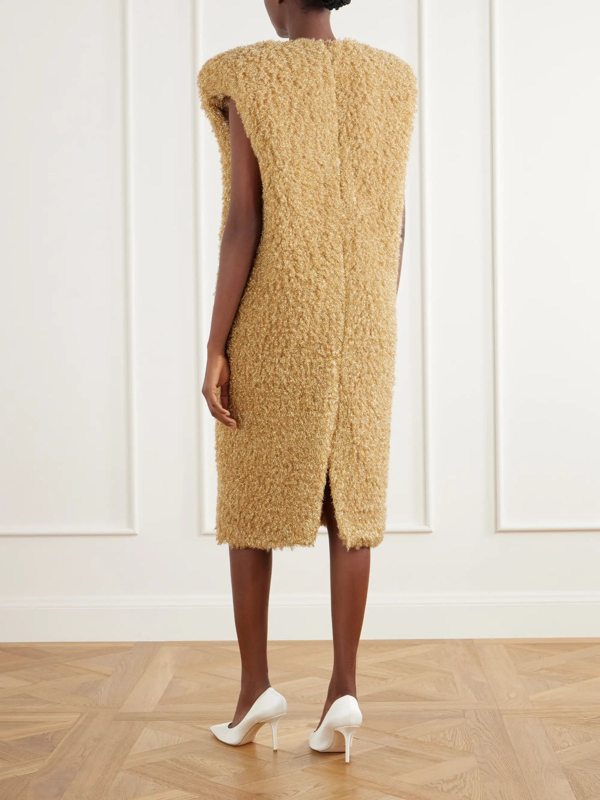 Willy Chavarria High-pile Bouclé Midi Dress