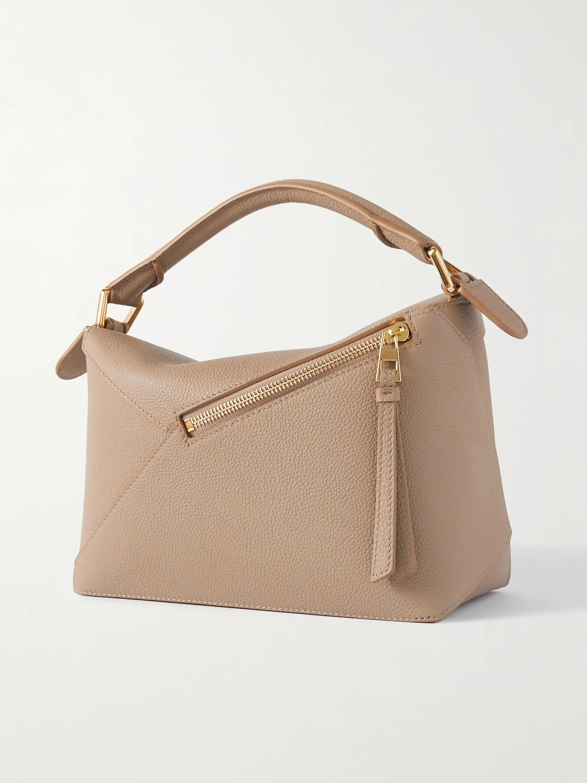 Puzzle Edge Small Textured-leather Shoulder Bag