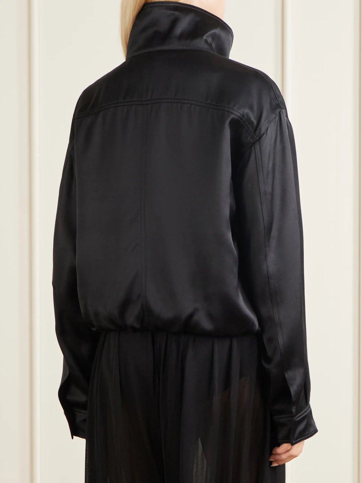 AFLALO Audra Satin Jacket