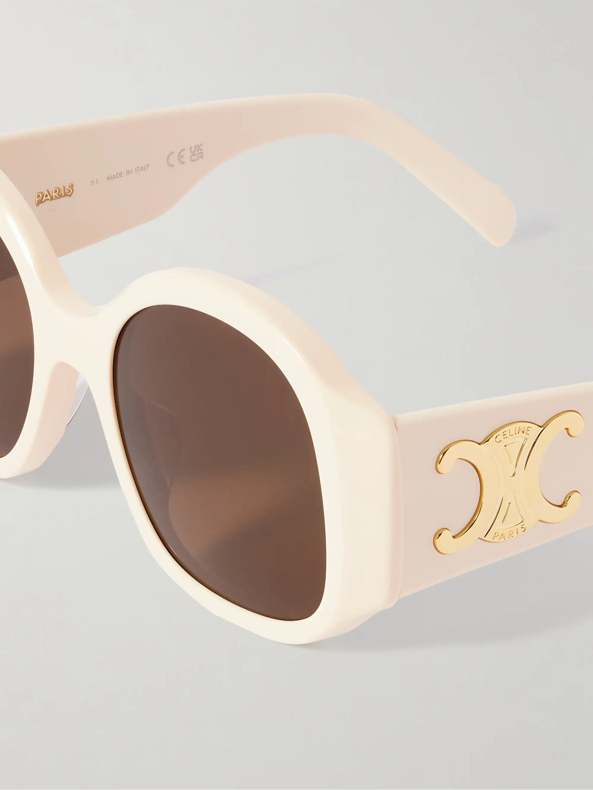 Maxi Triomphe Round-frame Acetate Sunglasses
