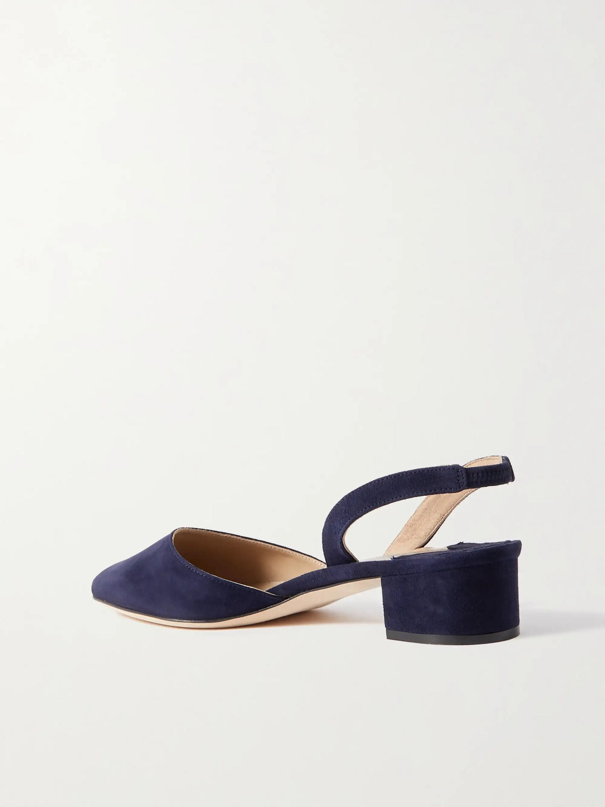 Aspro 30 Suede Slingback Point-toe Pumps