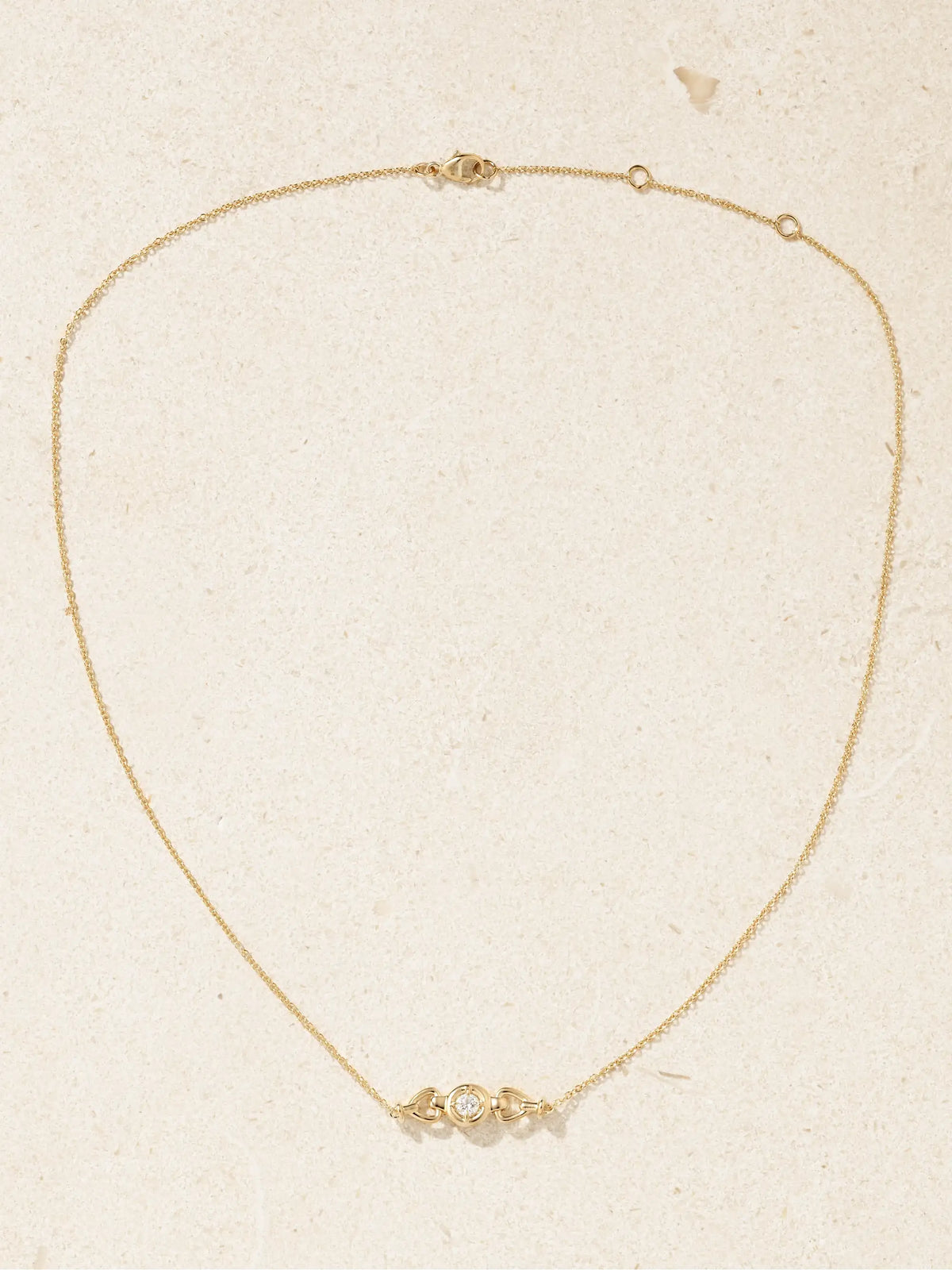 Silvia 14-karat Gold Diamond Necklace