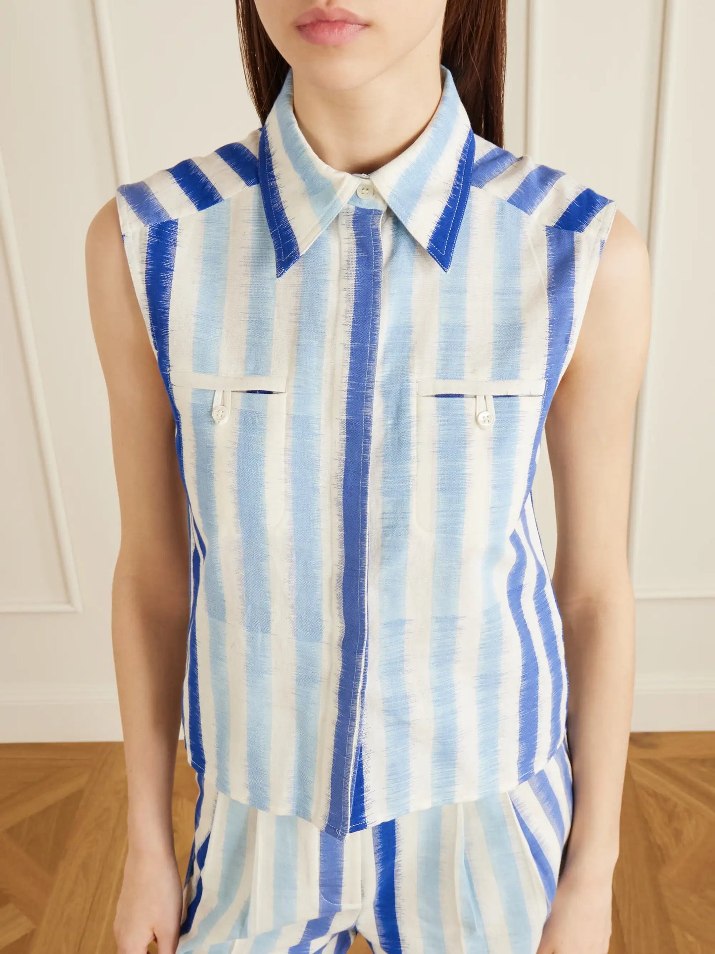 Ylena Striped Cotton Shirt
