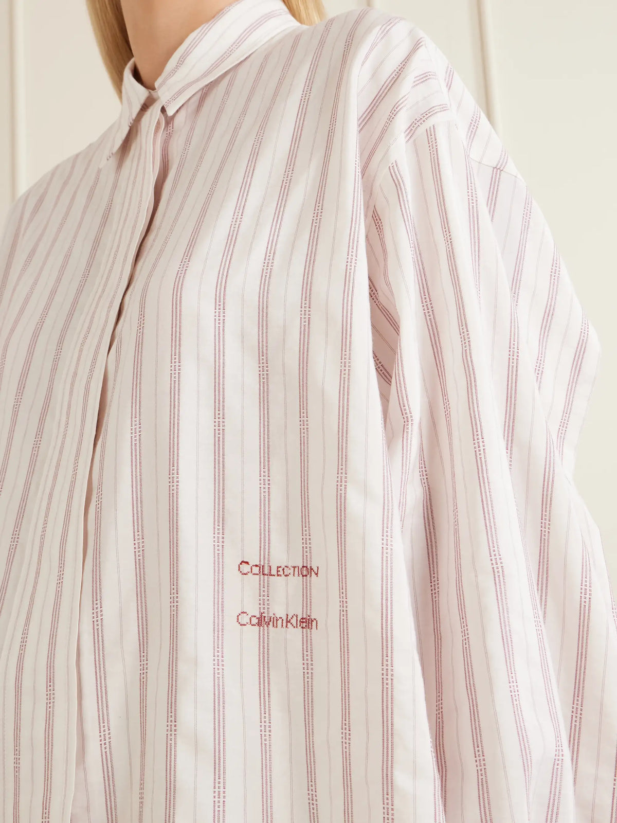 Amari Pinstriped Cotton And Silk-blend Shirt