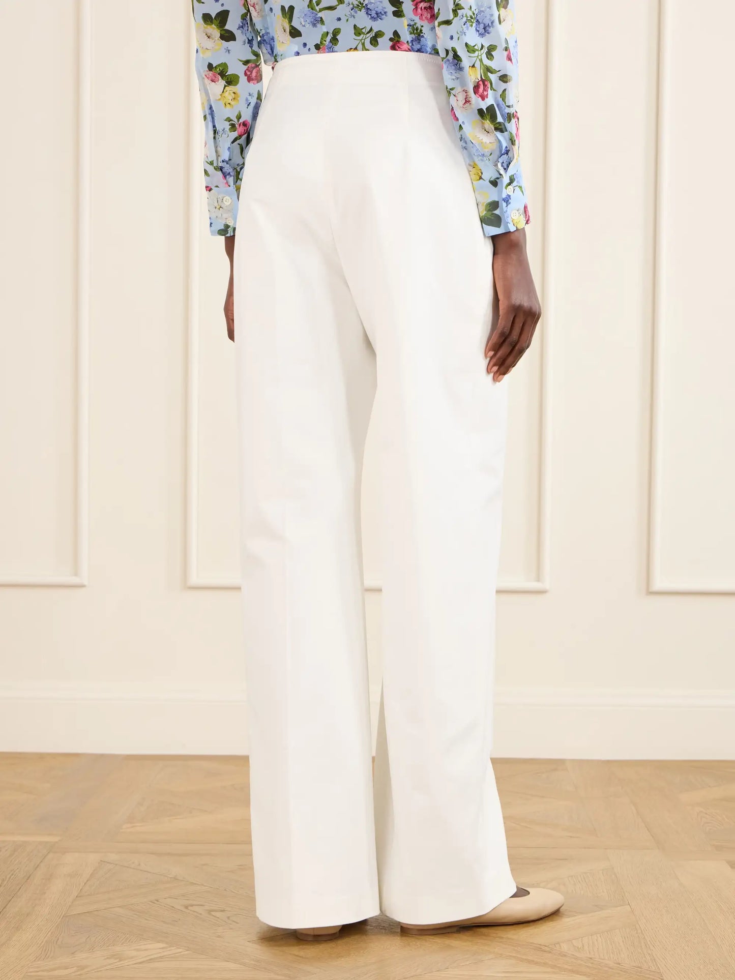 Alba Cotton-blend Wide-leg Pants