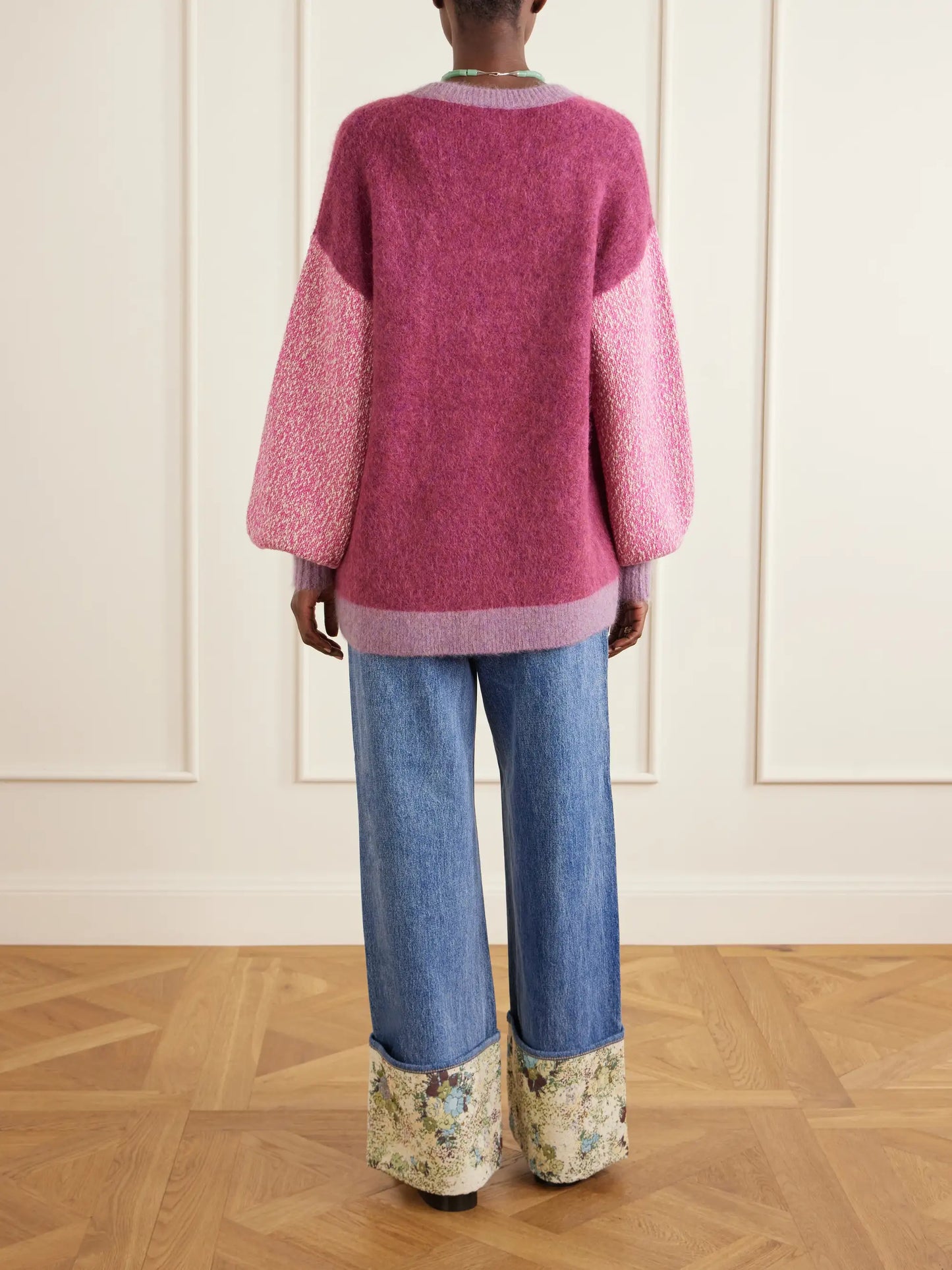 Mlak Bead-embellished Mohair, Alpaca And Wool-blend Cardigan