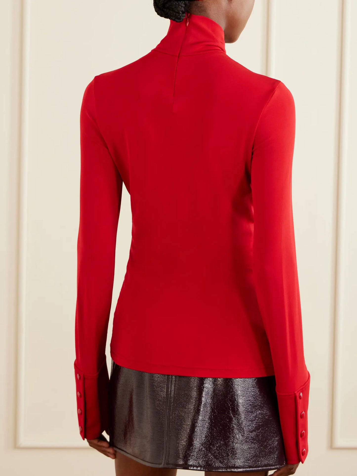 Jersey Rollneck Top
