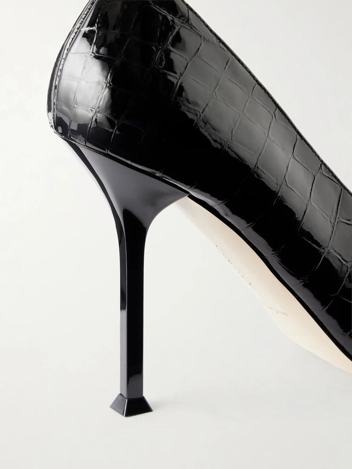 Helix 95 Croc-effect Patent Leather Pumps