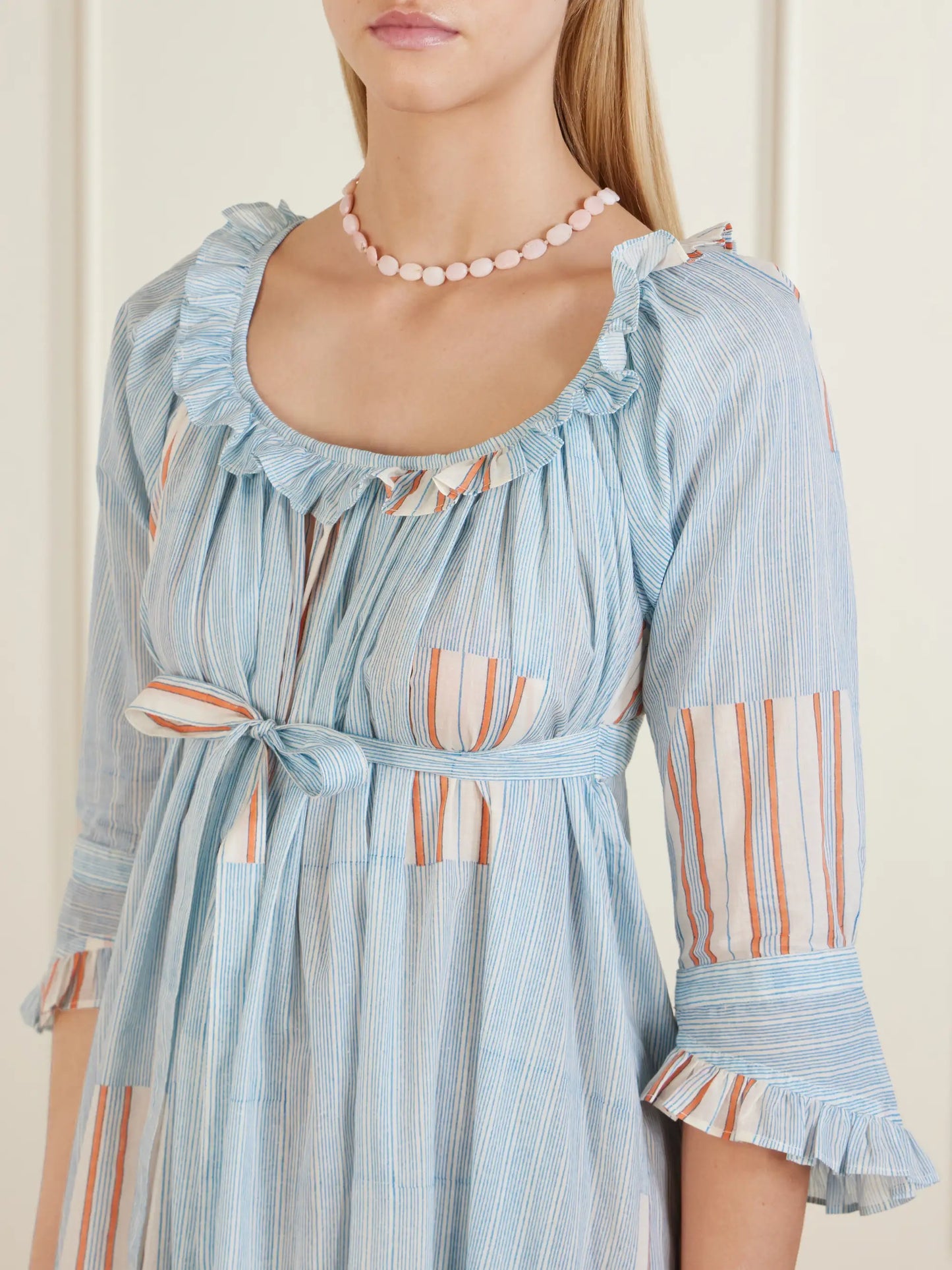 Antoinette Ruffled Printed Cotton-voile Midi Dress
