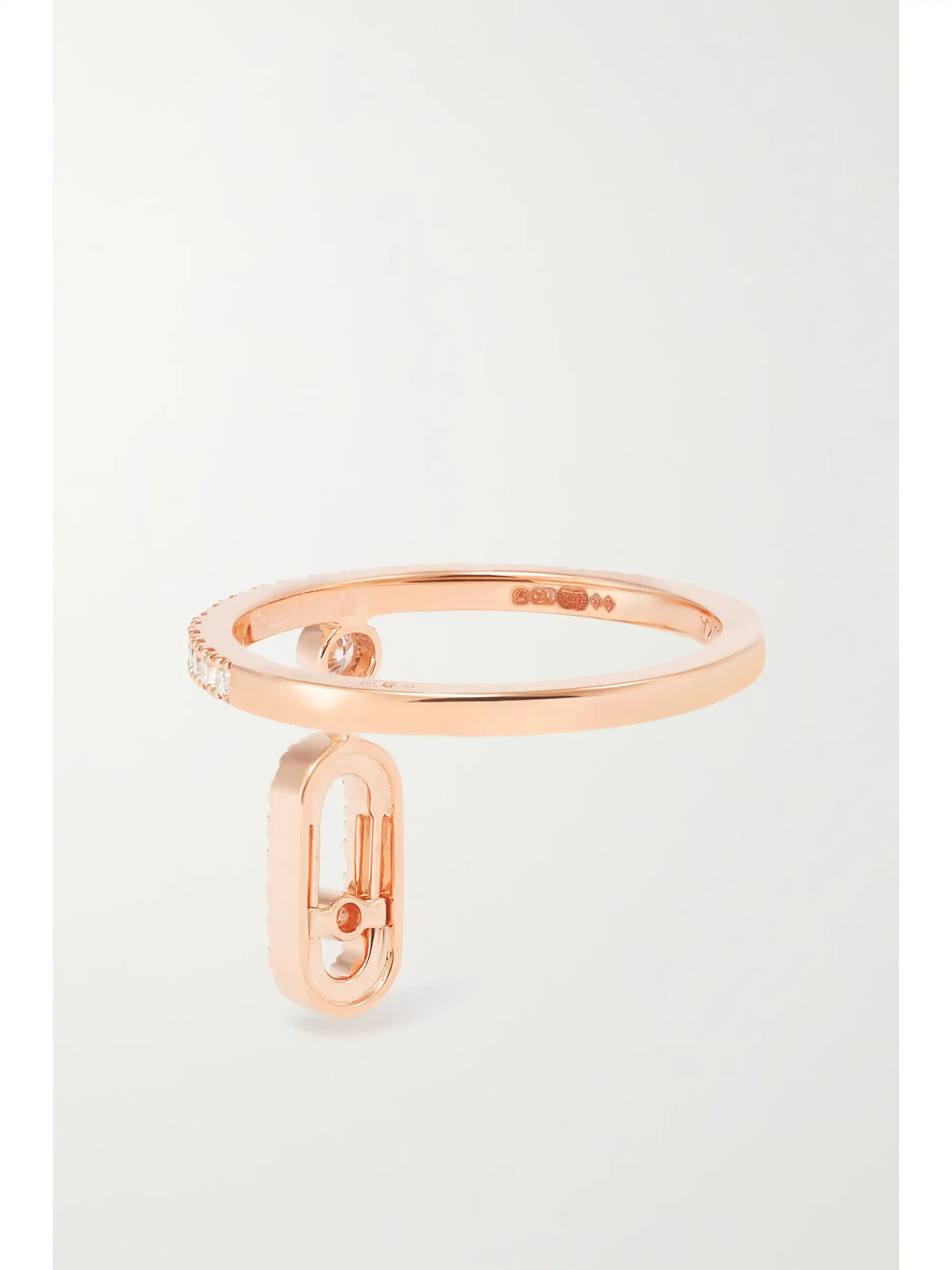 Move Uno Tassel 18-karat Rose Gold Diamond Ring