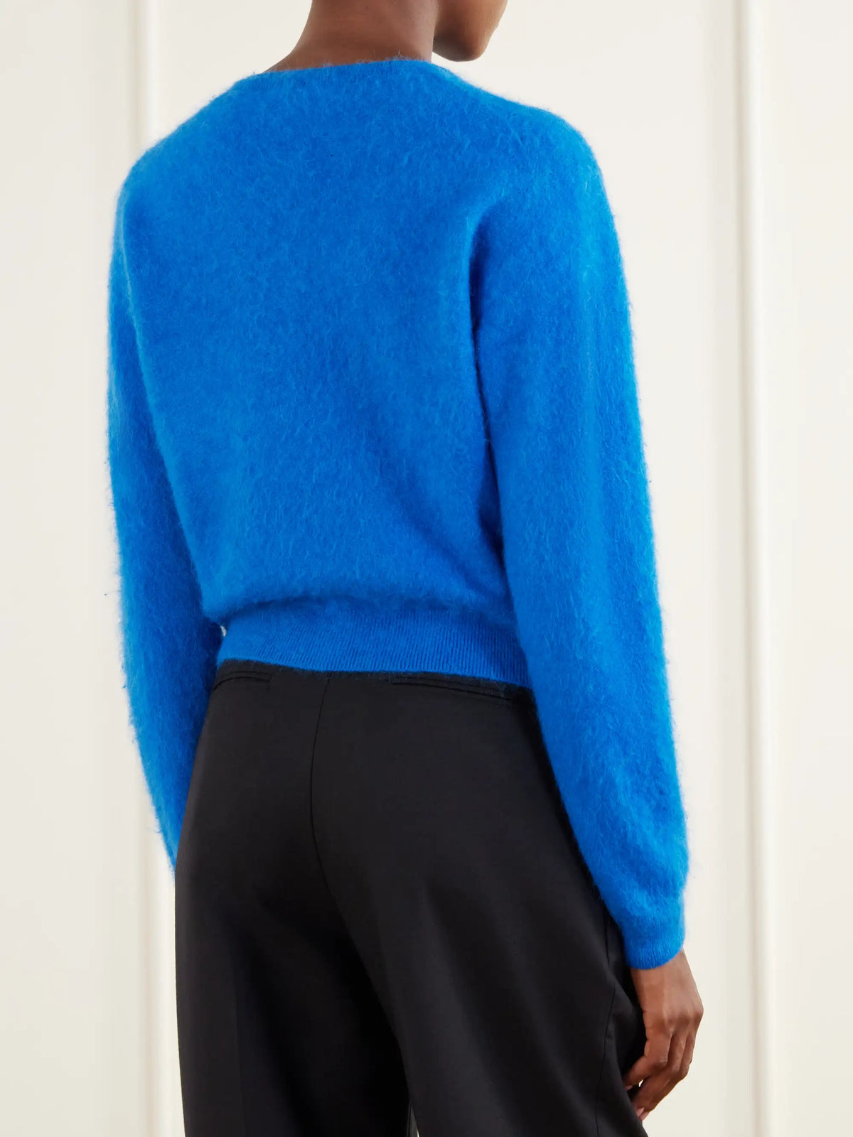 Auralee Garment-dyed Alpaca Cardigan