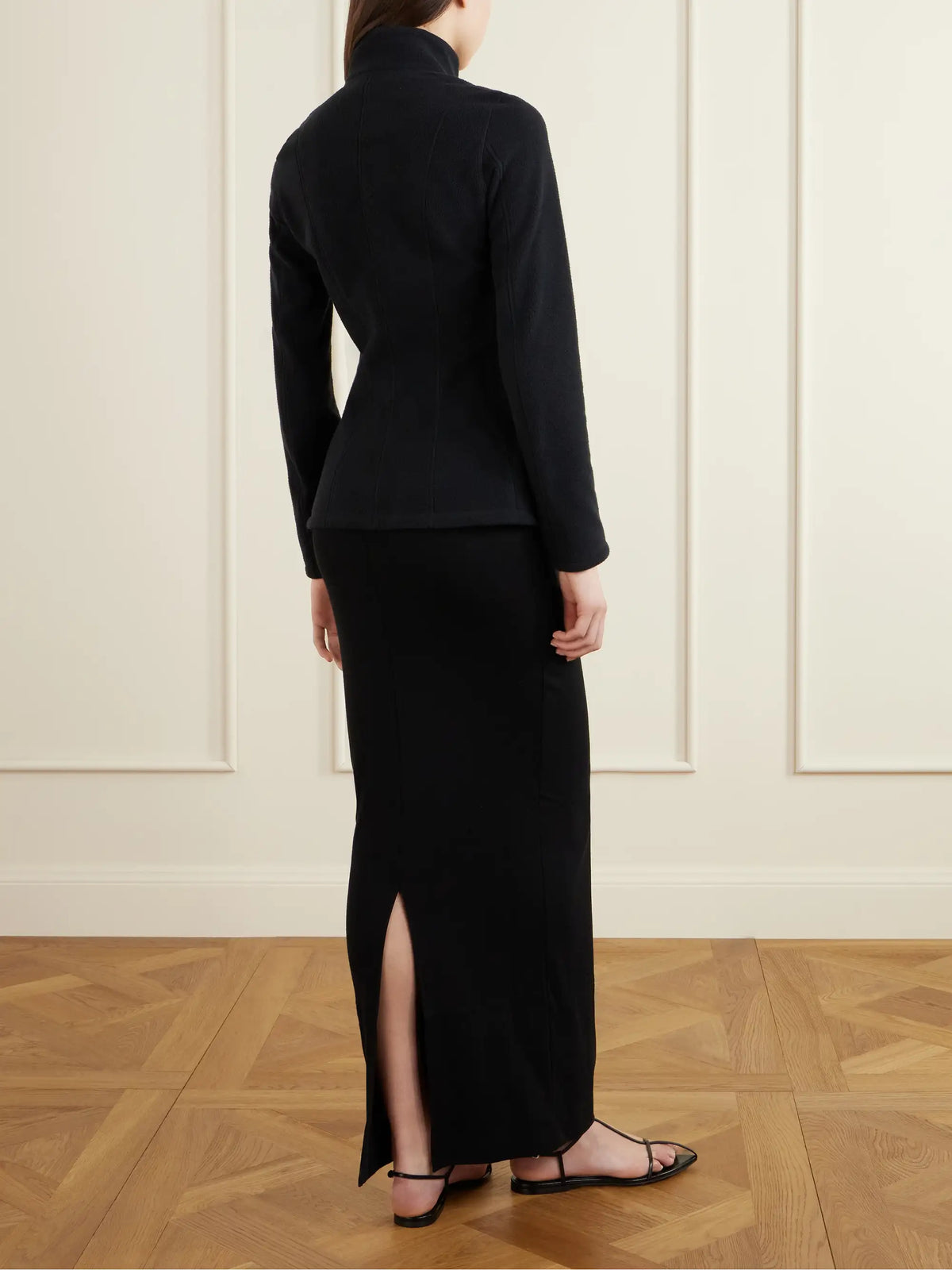Colleen Allen Paneled Fleece Jacket