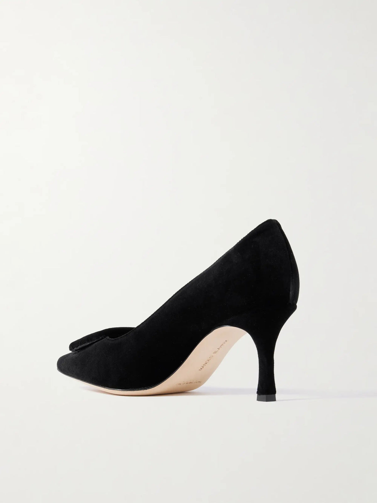 Maysale 70 Buckled Velvet Pumps
