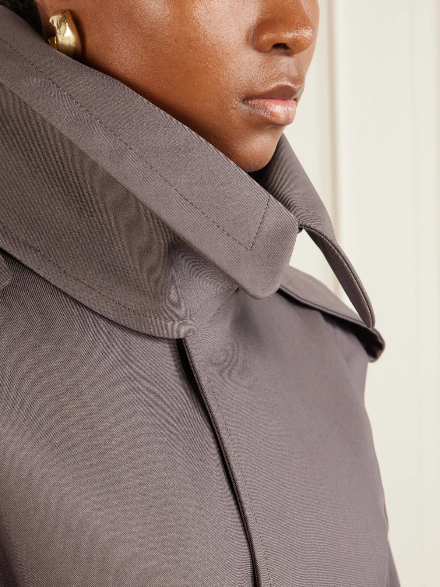 Philippa Belted Cotton Trench Coat