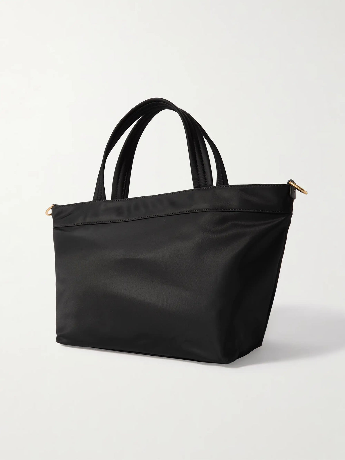Leather-trimmed Econyl Tote Bag