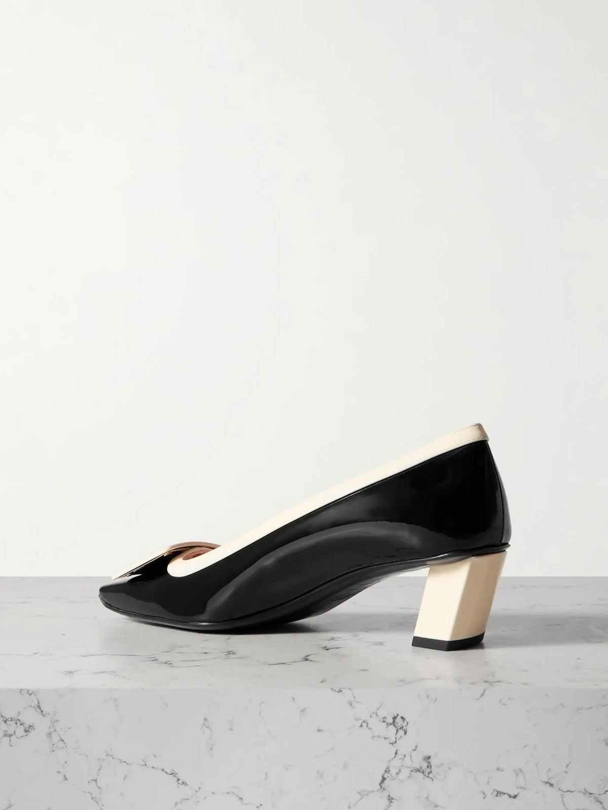 Belle Vivier 45 Two-tone Patent-leather Pumps