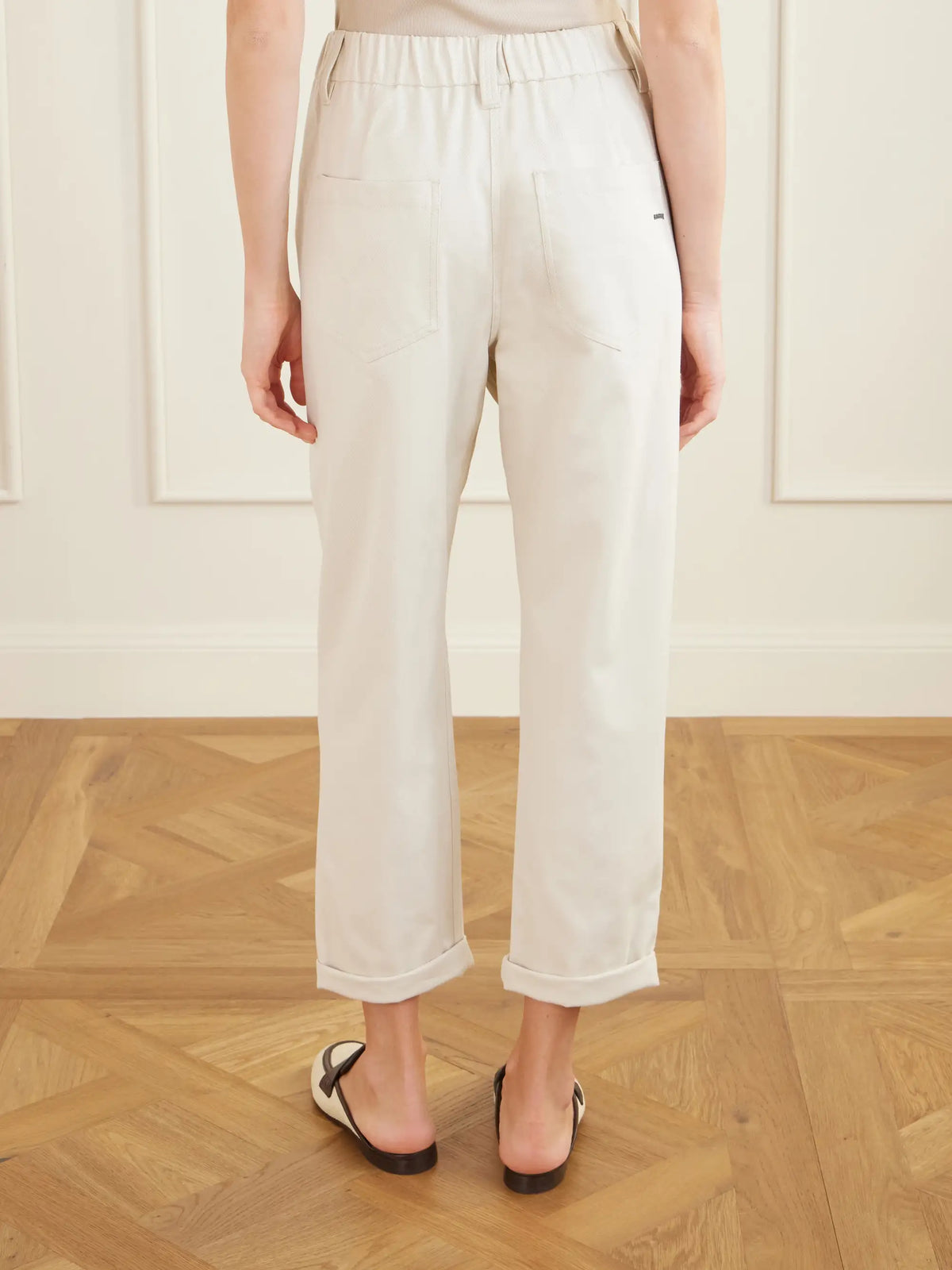Tapered Cotton-blend Trousers