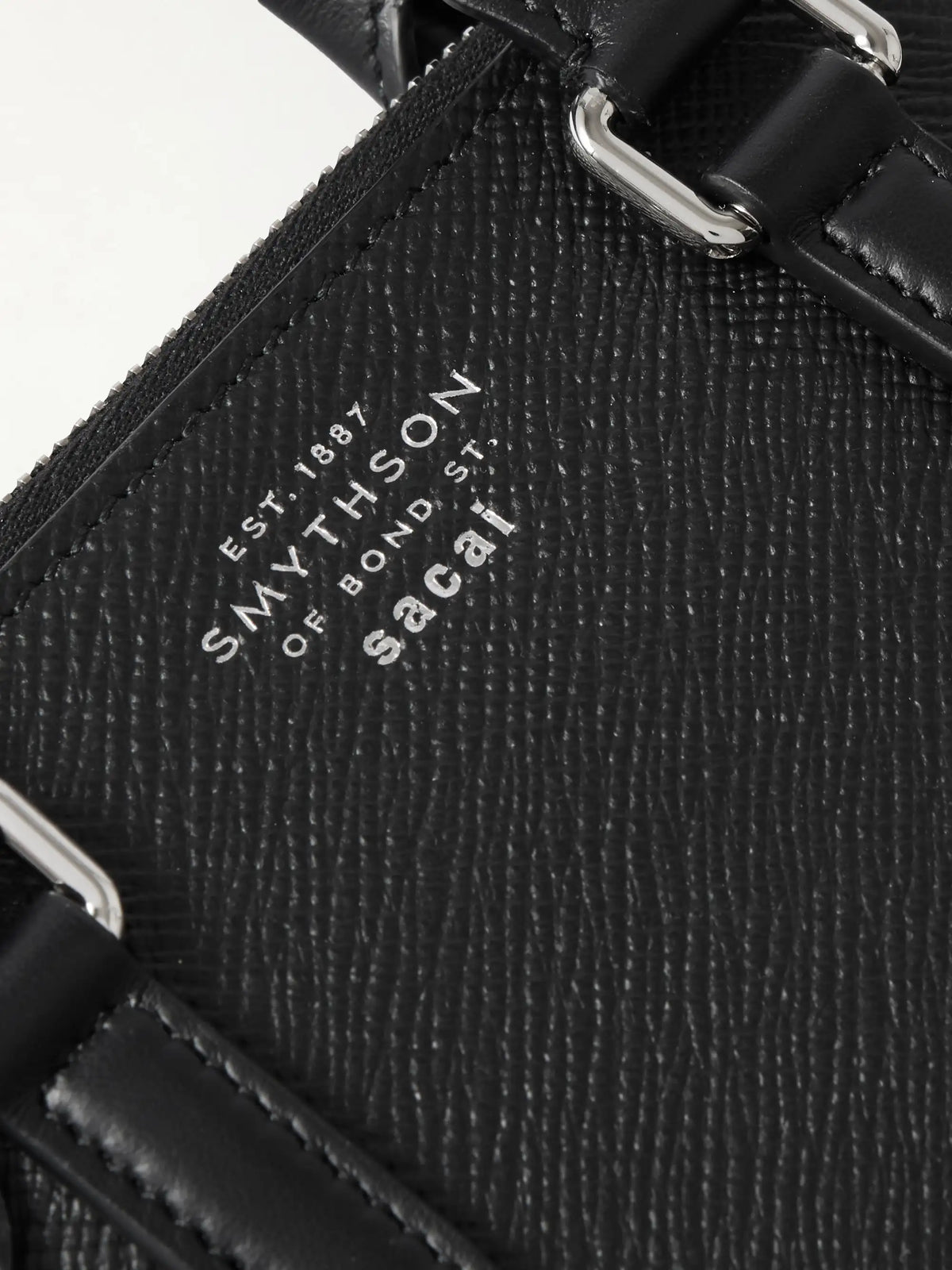 + Sacai Textured-leather Cardholder