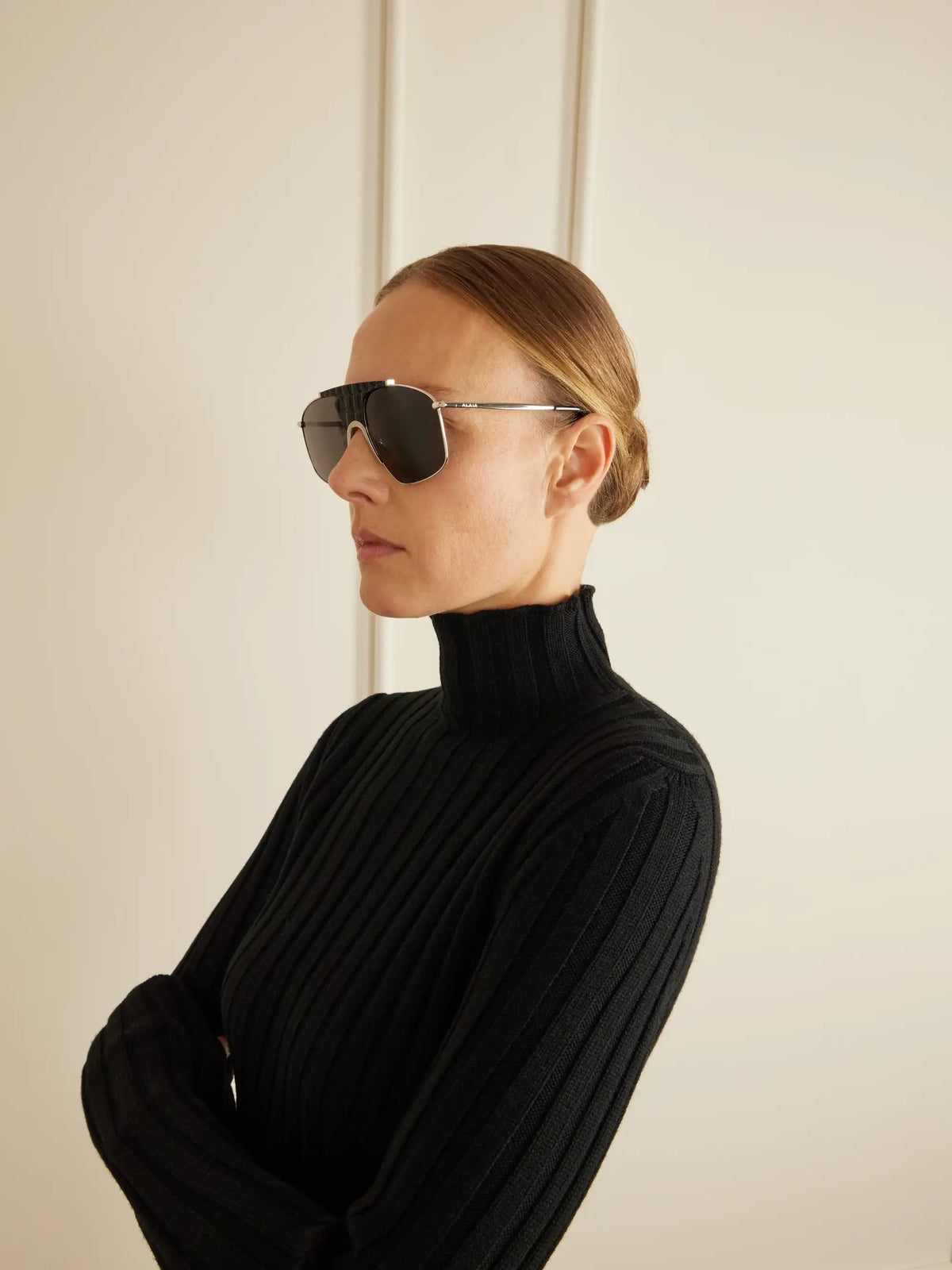 Aviator-style Silver-tone And Acetate Sunglasses