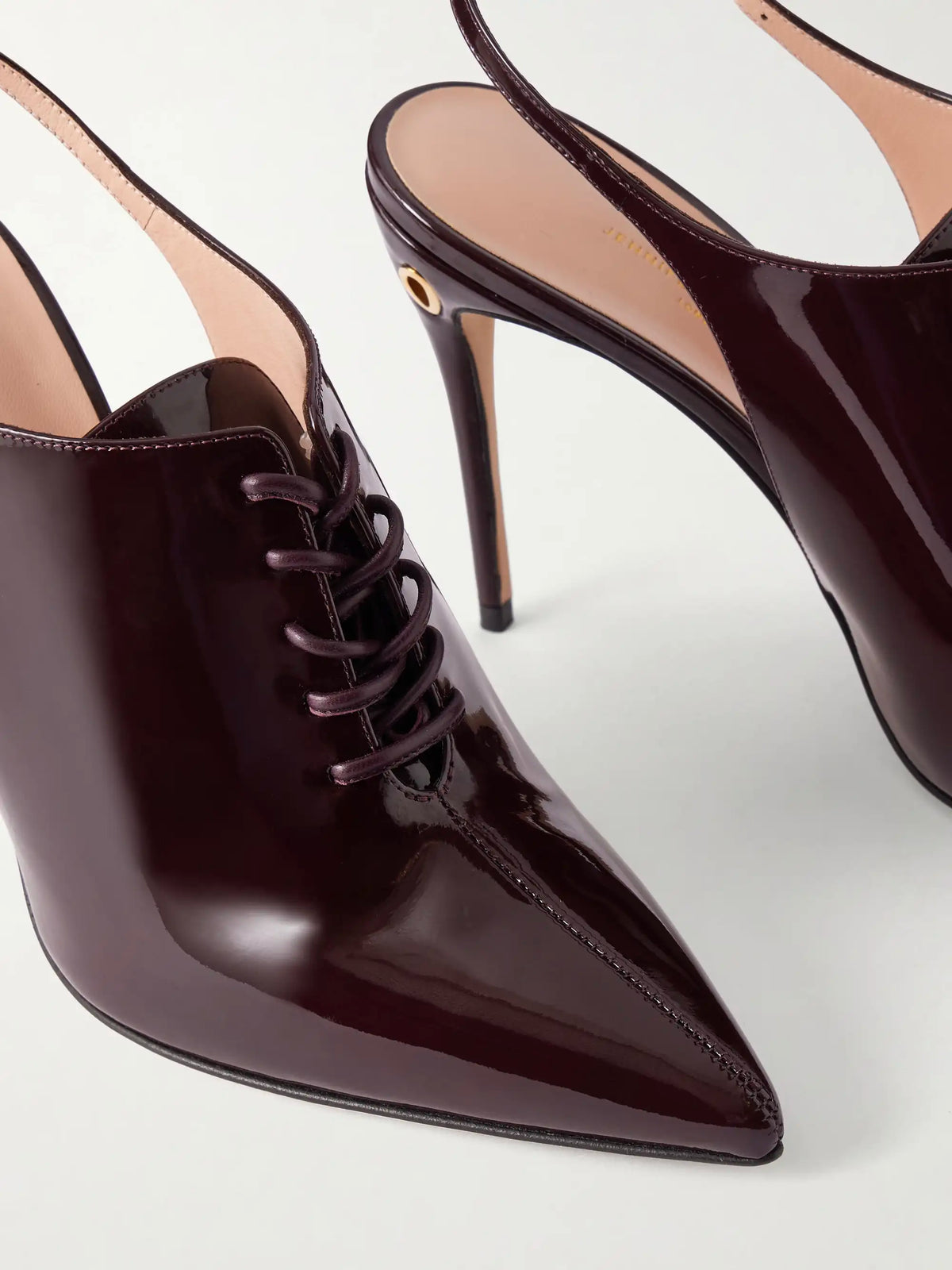 Lucio 105 Patent Leather Slingback Pumps