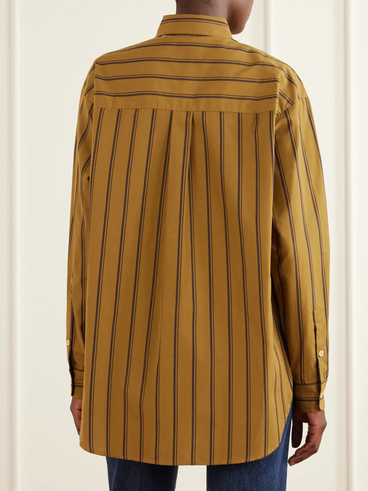 Jamie Haller The Essential Striped Cotton And Silk-blend Shirt