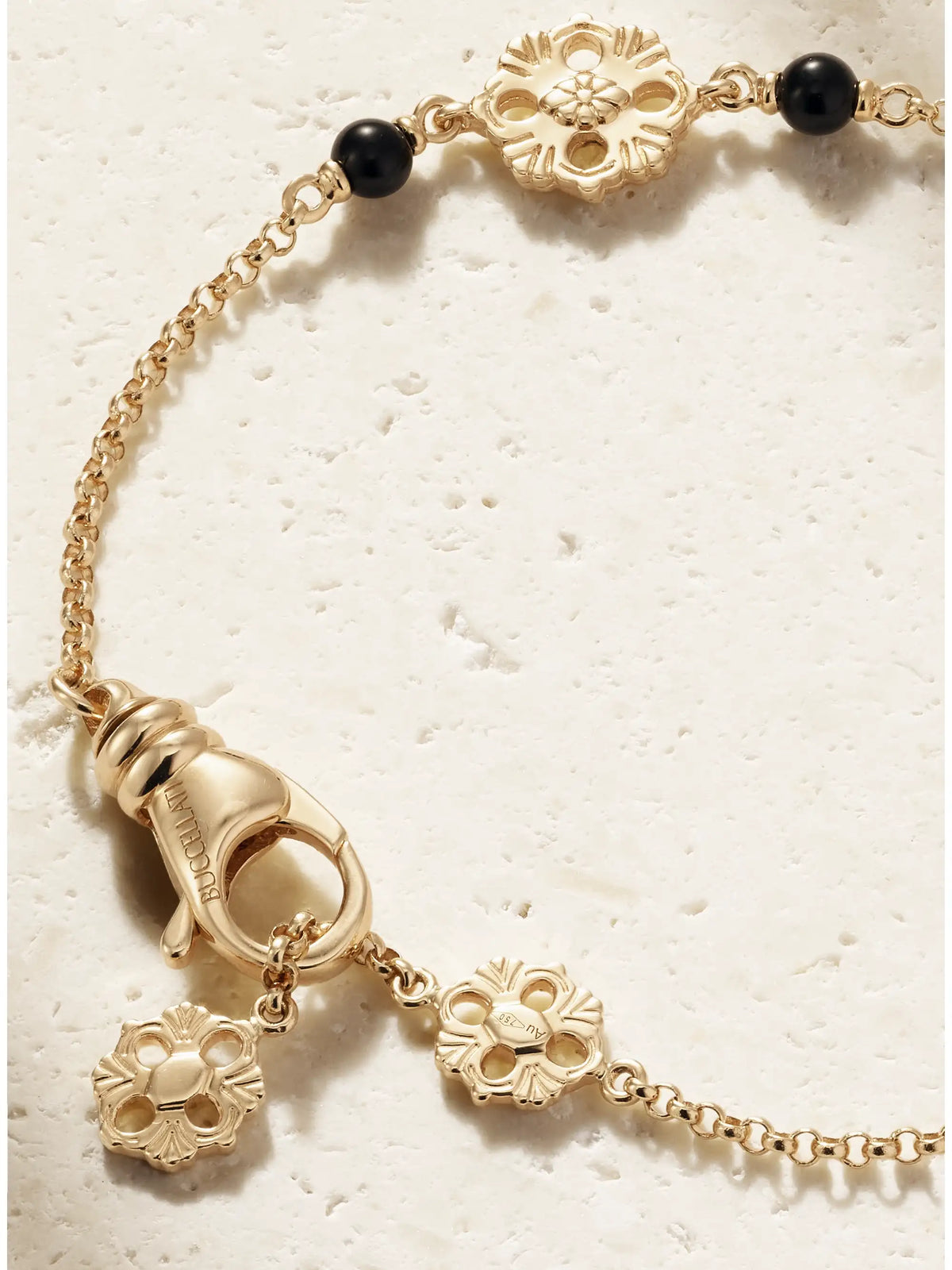 Opera Tulle 18-karat Gold Onyx Bracelet