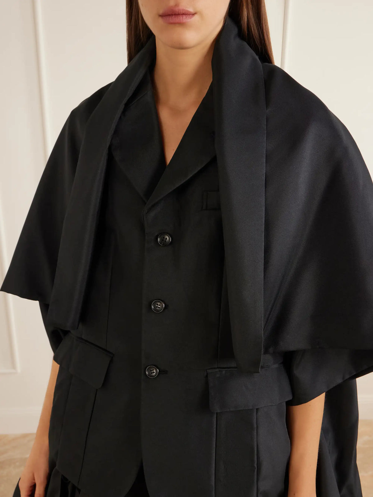 Comme des Garçons Cape-effect Canvas Blazer