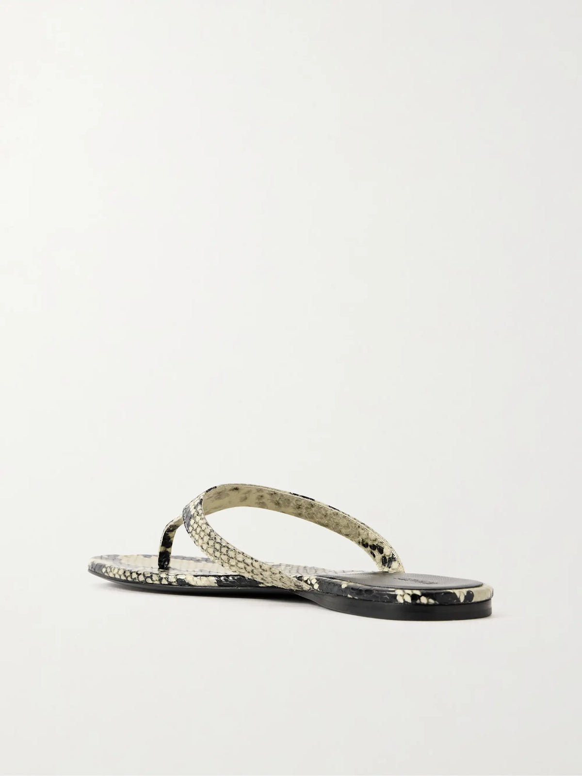 Archer Snake-effect Leather Sandals