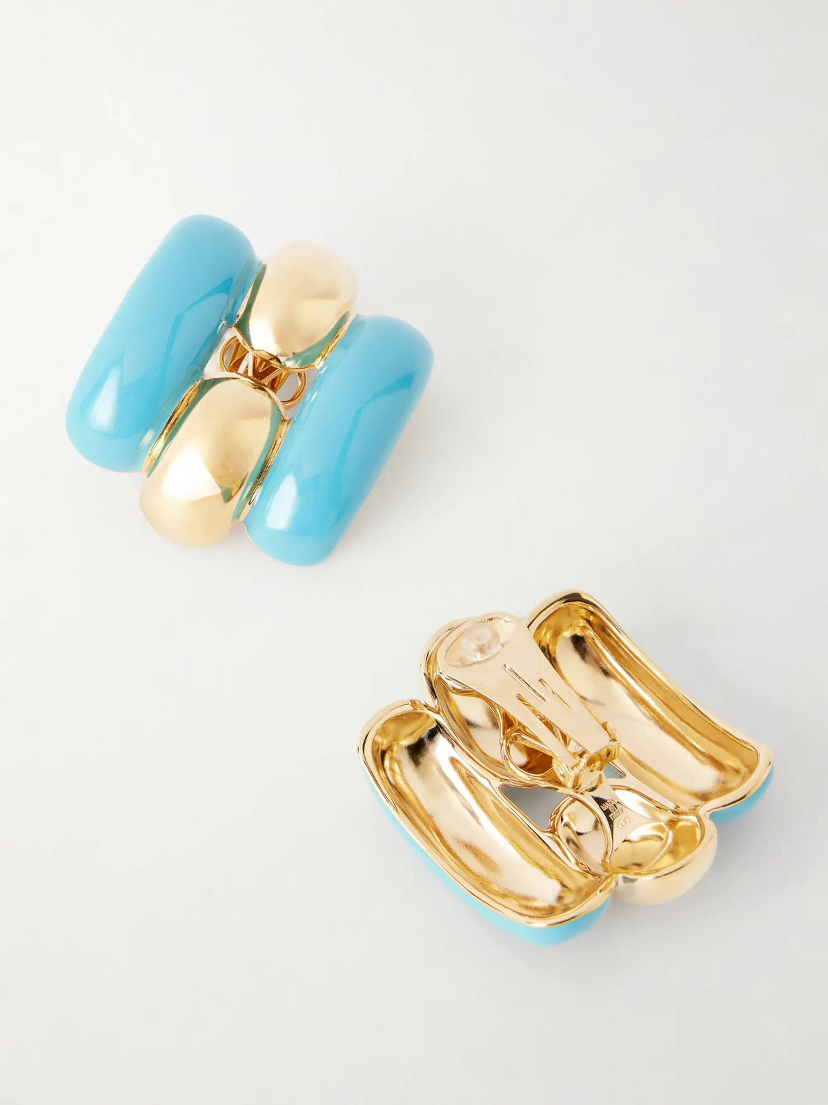Pas Plus Enamel Earrings