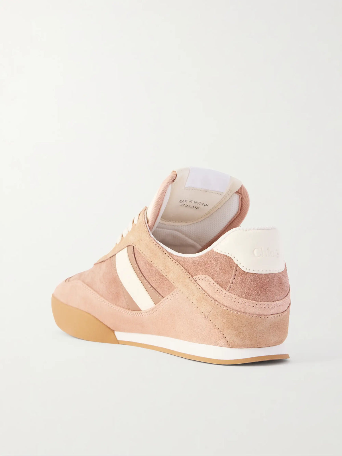Kick Paneled Leather-trimmed Suede Sneakers