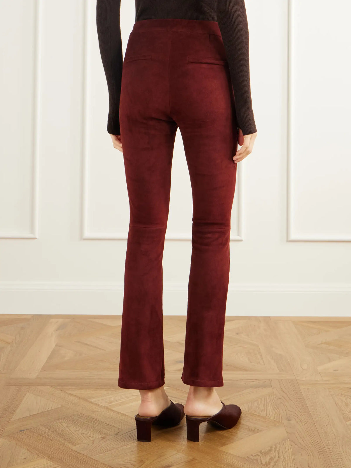 ARMA River Paneled Suede Leggings