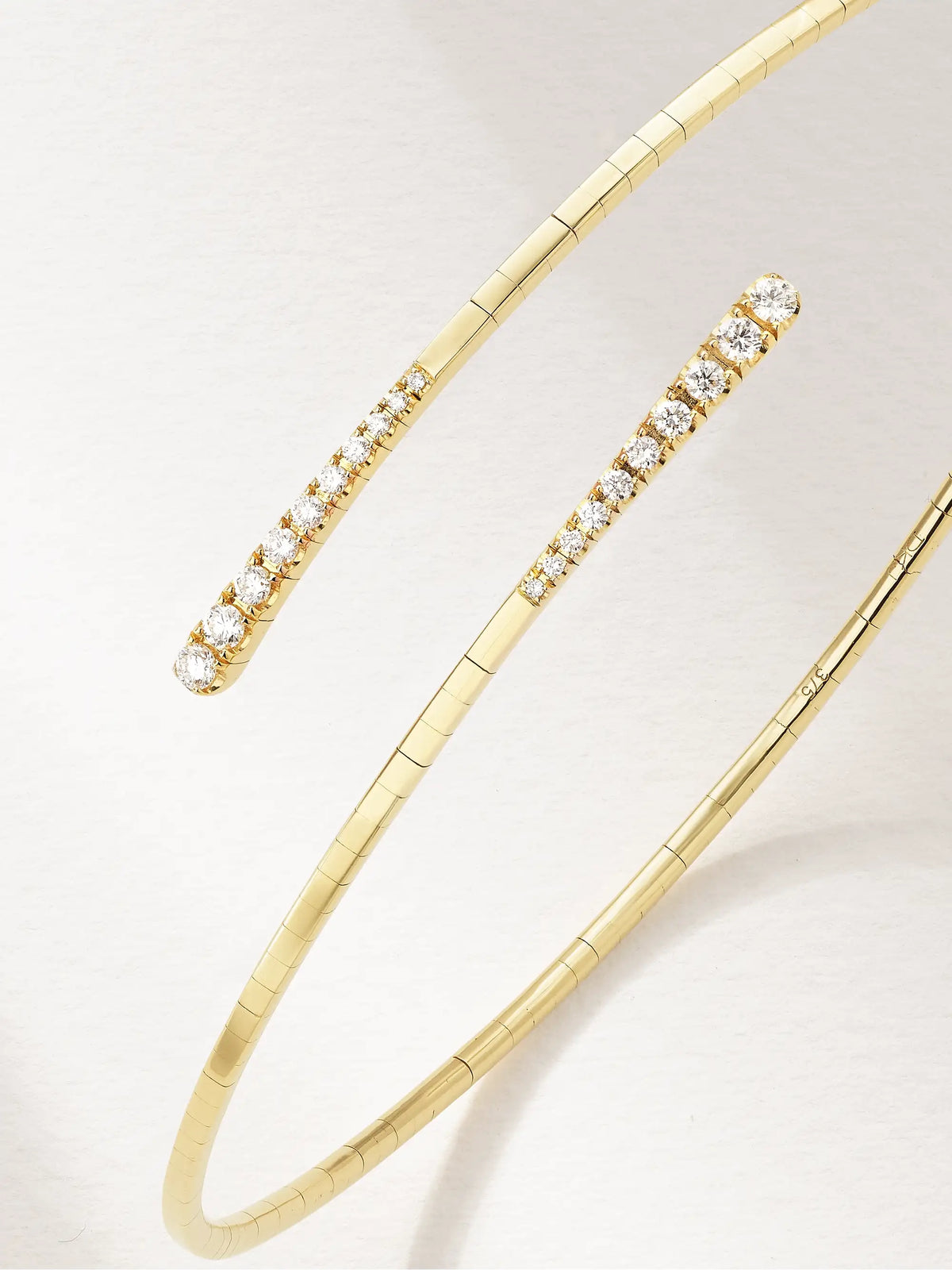 9-karat Gold Diamond Arm Cuff