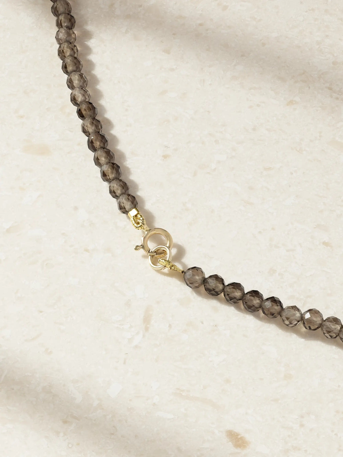 Arizona 14-karat Gold Smoky Quartz And Citrine Necklace