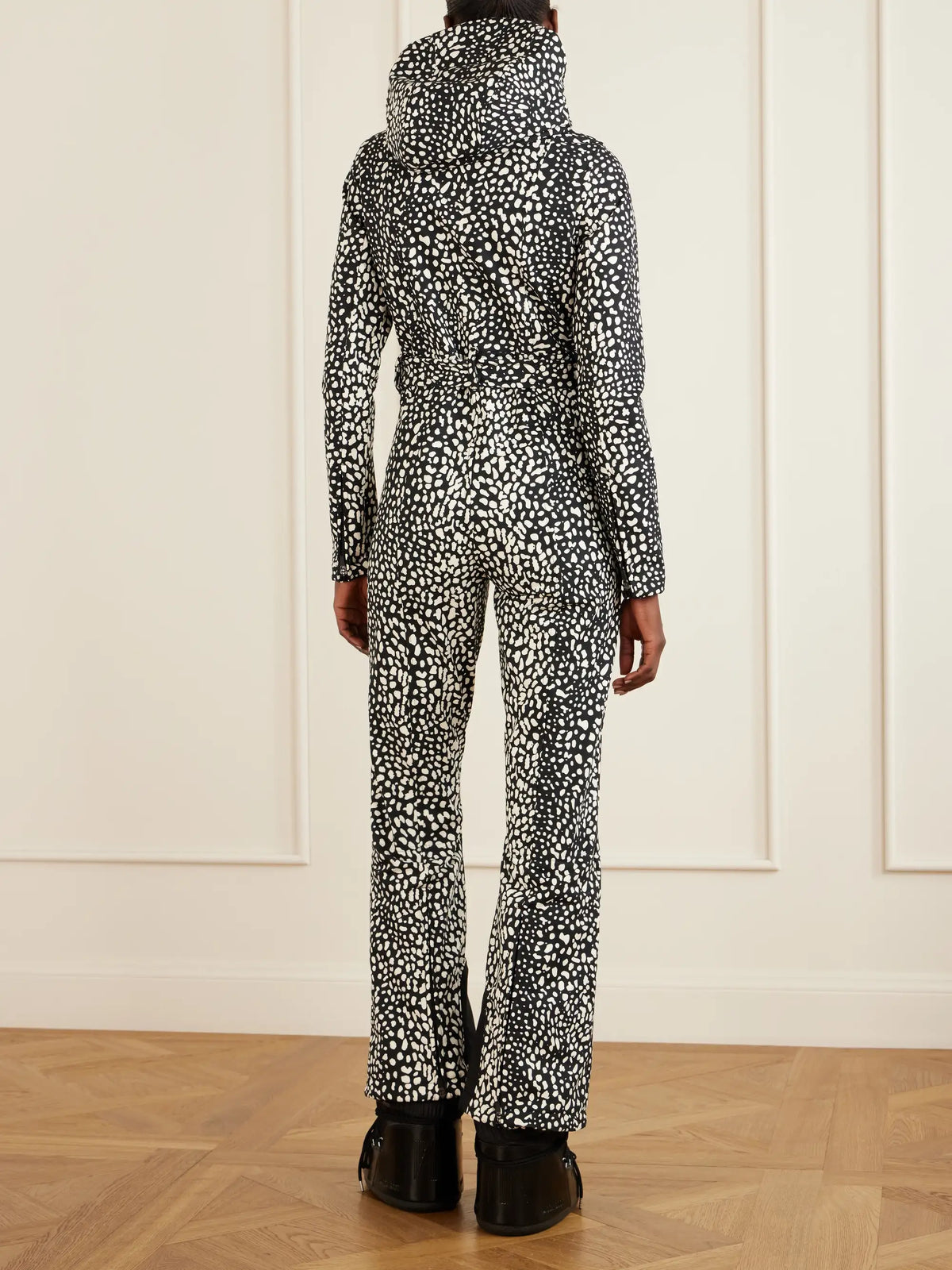 Perfect Moment Tignes Hooded Belted Printed Shell Ski Suit