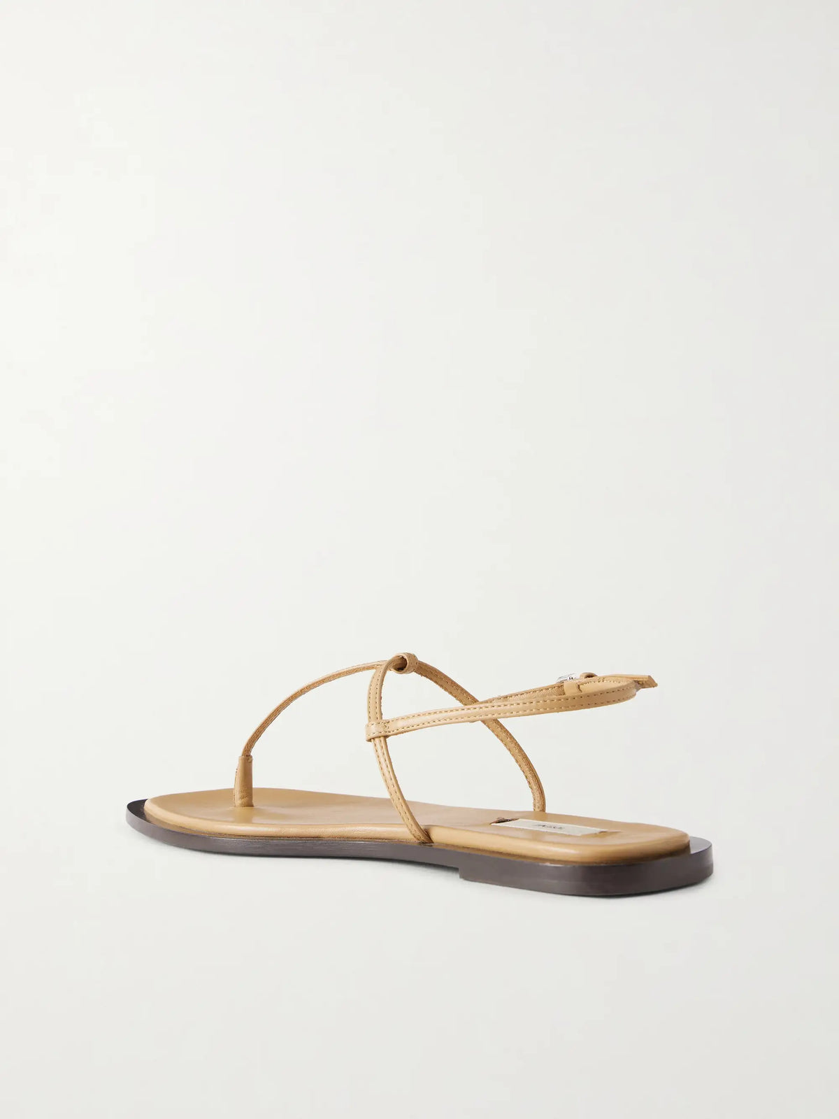 T-strap Leather Flats